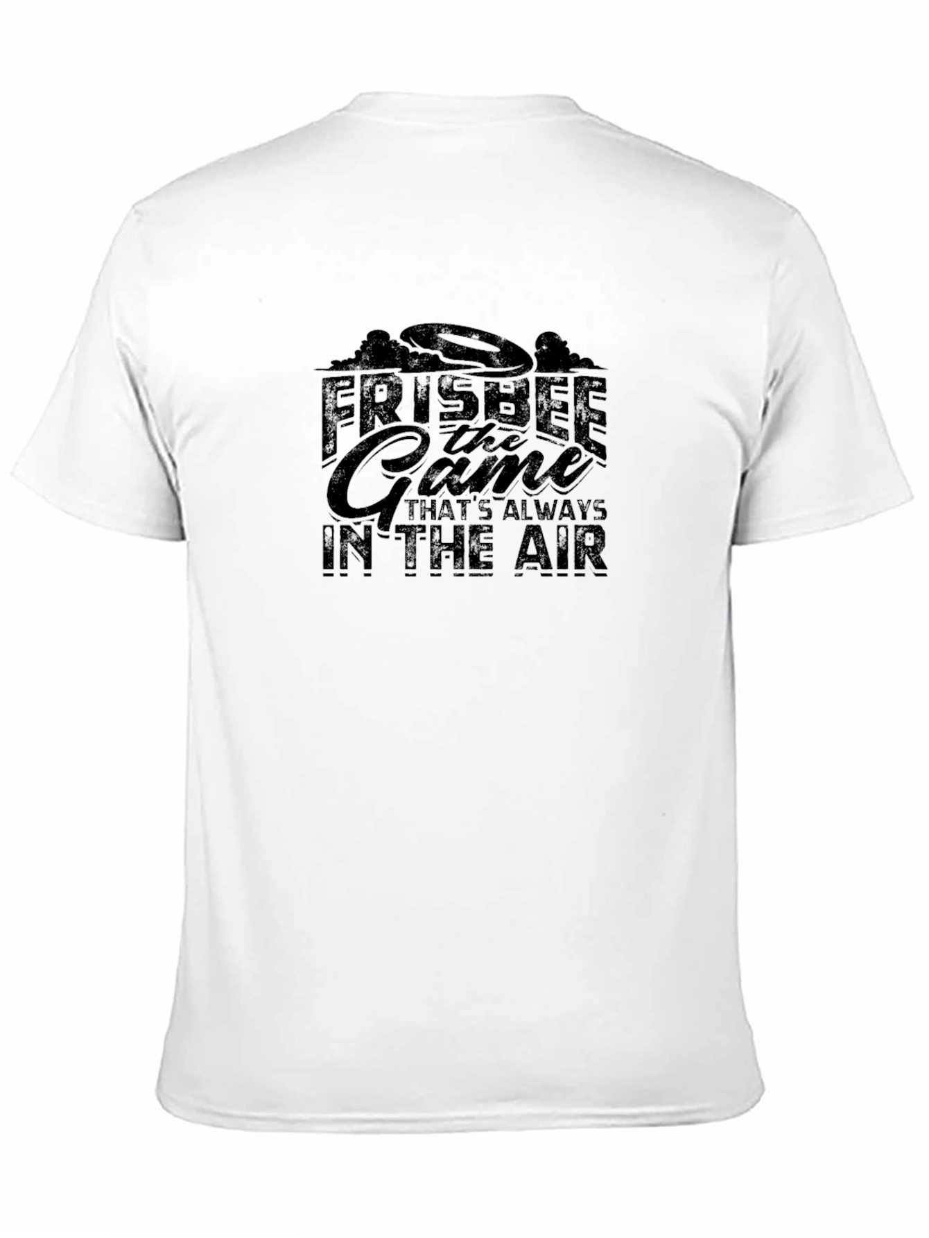 Black Frisbee Game T-Shirt - Always in the Air Graphic Tee view 11