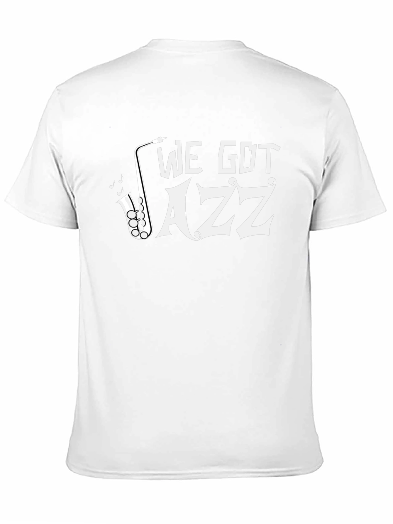 Black We Got Jazz T-Shirt - Saxophone Graphic Tee view 11