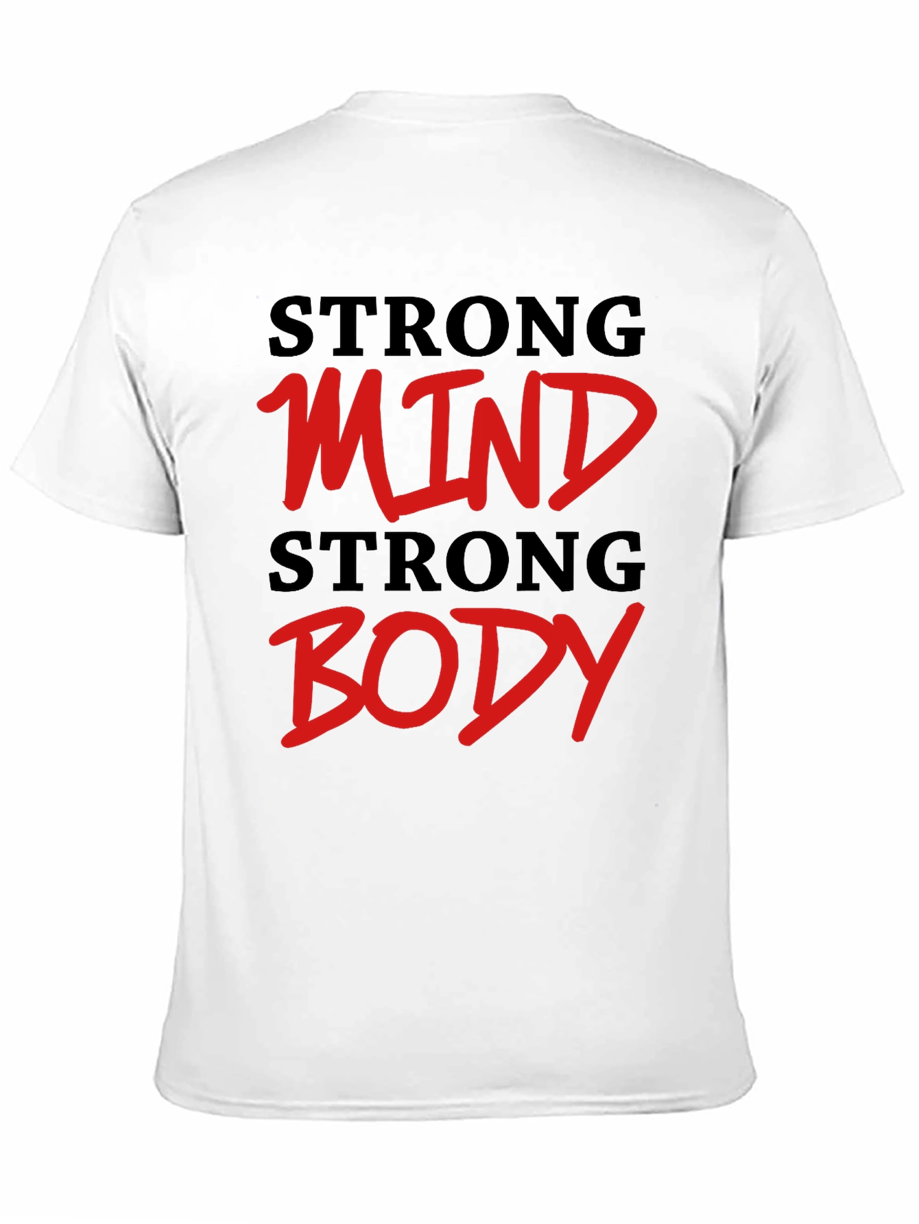 Black Strong Mind Strong Body Graphic Tee view 11
