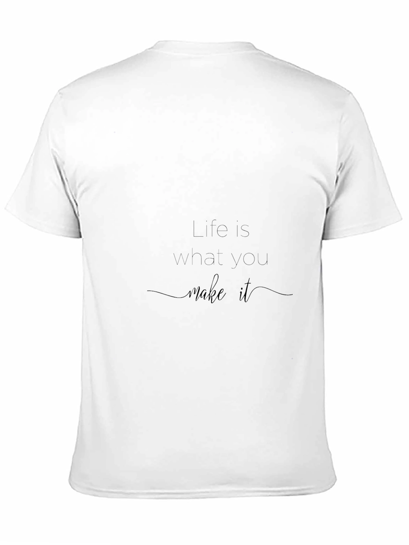 Black Inspirational "Life" Black T-Shirt view 11