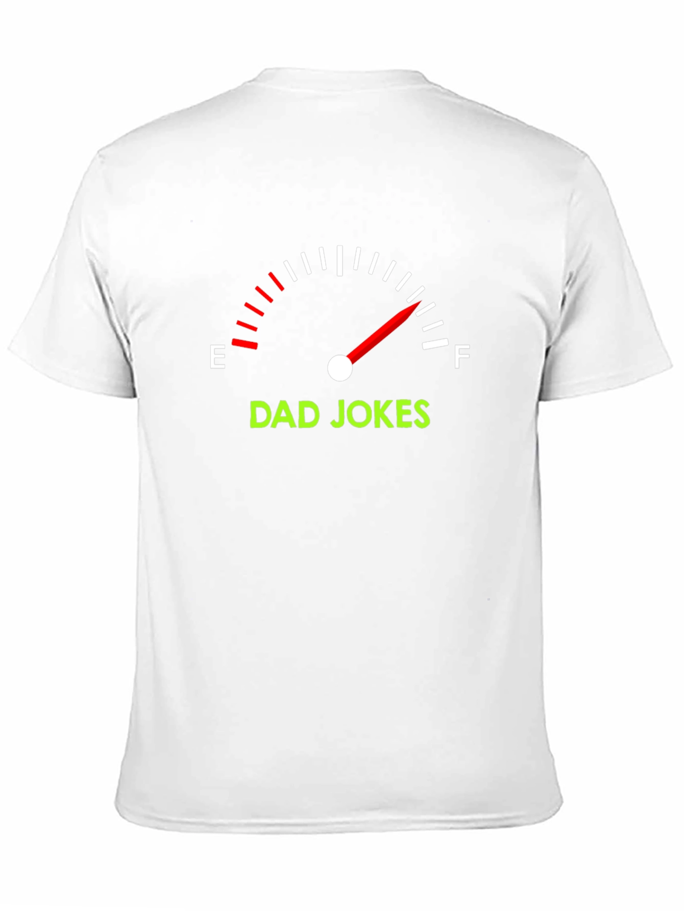 Black Dad Jokes Full Tank Black T-Shirt view 11
