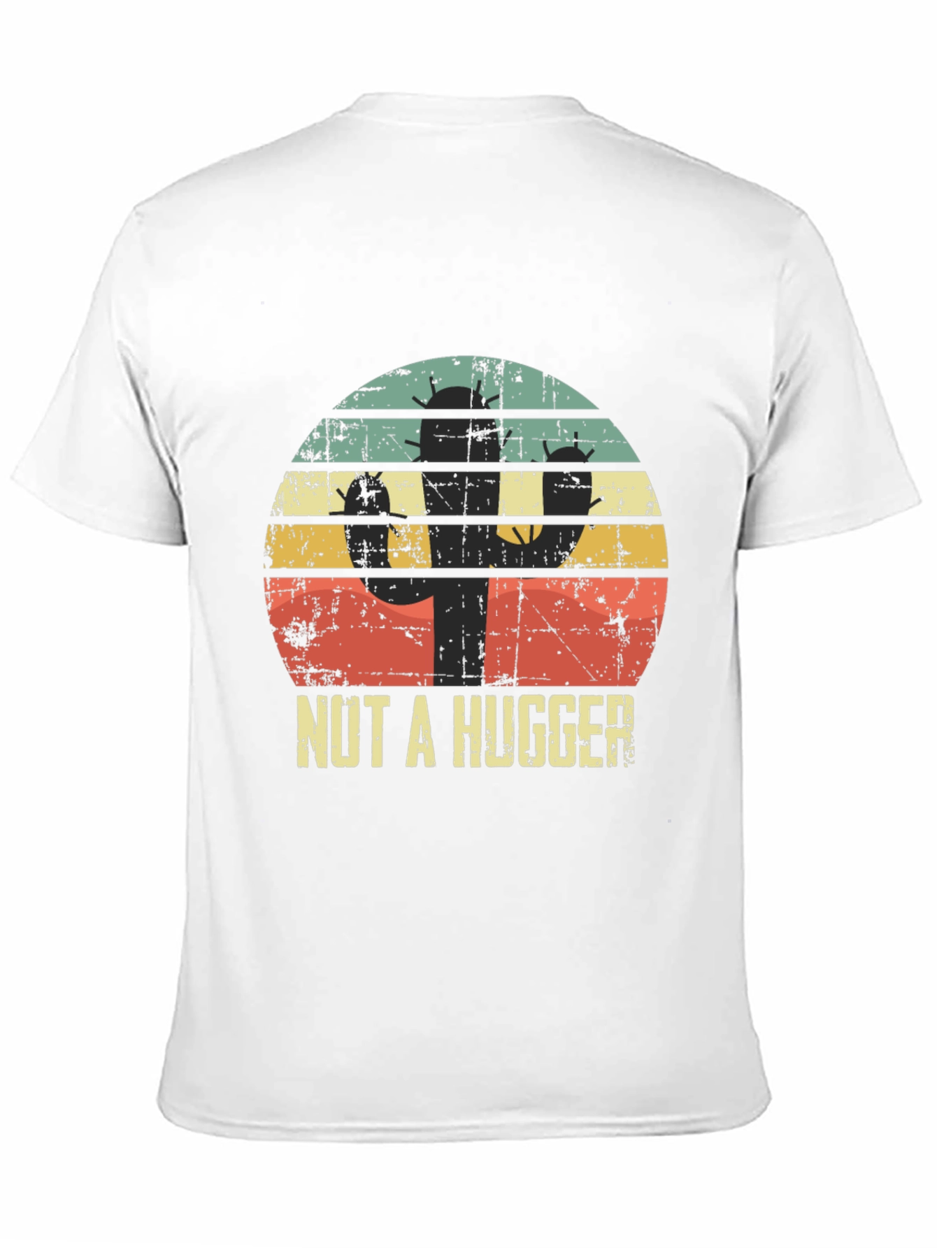 Black Cactus Humor Graphic Tee - "Nut A Hugger" view 11