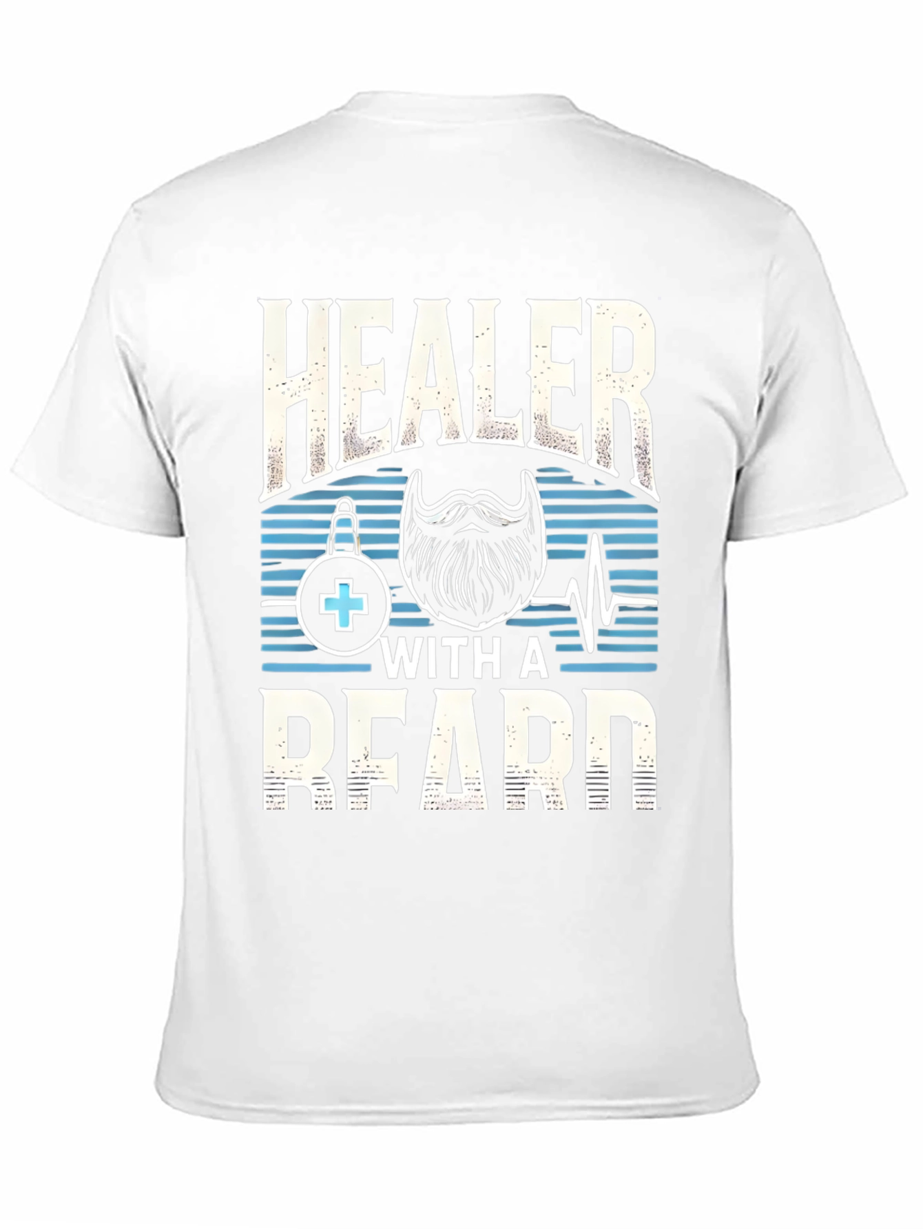 Black Healer With a Beard Graphic Tee view 11