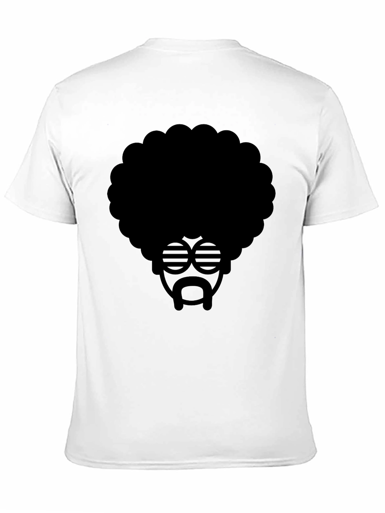 Black Retro Afro T-Shirt - Cool Graphic Tee view 11