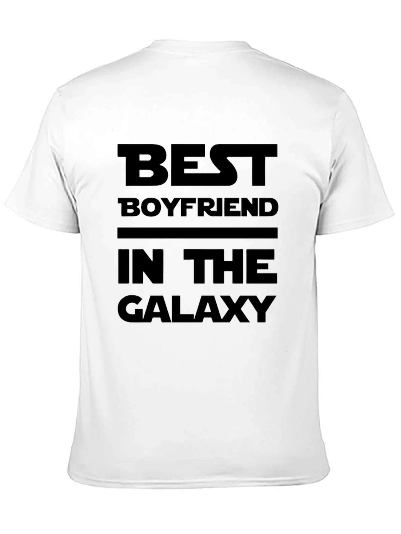 Black Best Boyfriend in the Galaxy Black T-Shirt view 11