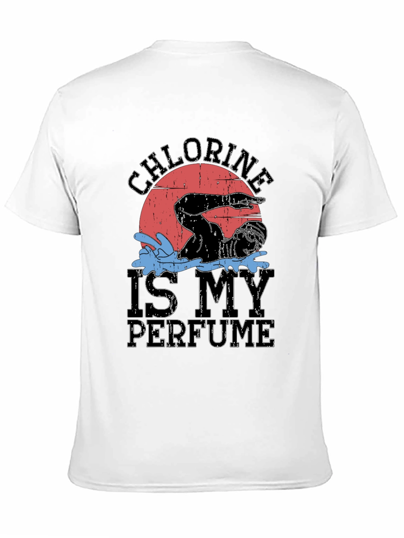Black Chlorine is My Perfume Swimmer Graphic Tee view 11