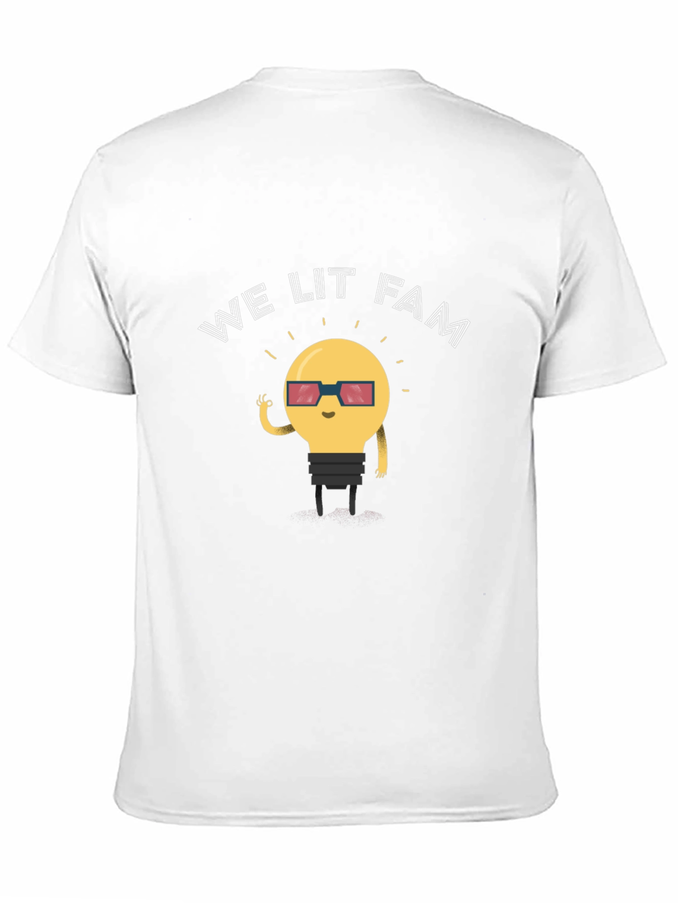 Black We Lit Fam Lightbulb Graphic Tee view 11