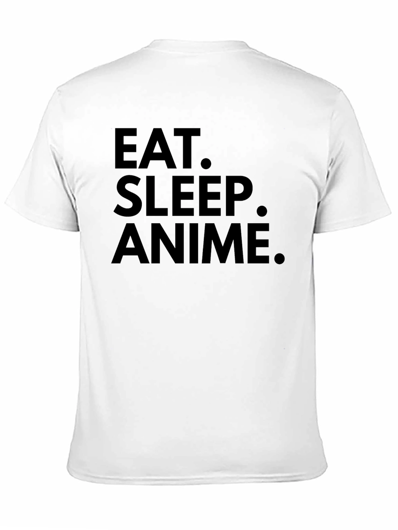 Black Eat Sleep Anime Black Graphic Tee Shirt view 11
