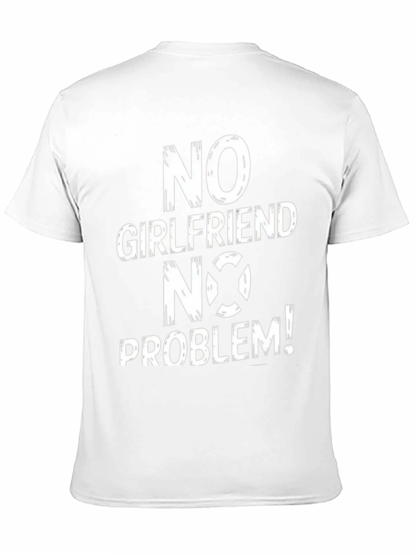 Black No Girlfriend No Problem Graphic Tee view 11