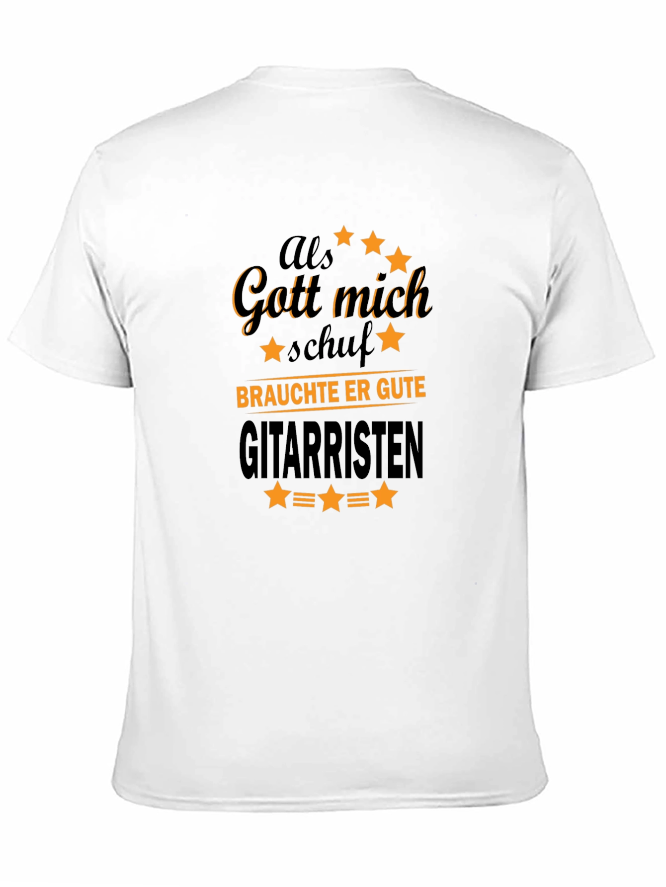 Als Gott Mich Schuf Guitarist T-Shirt - 11