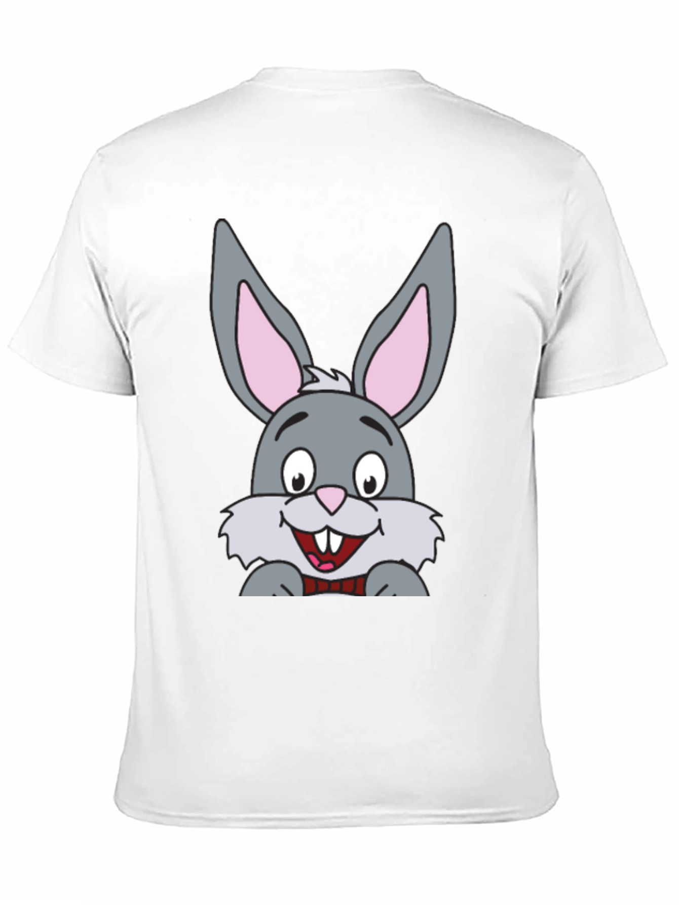 Black Cartoon Bunny Rabbit Graphic T-Shirt view 11