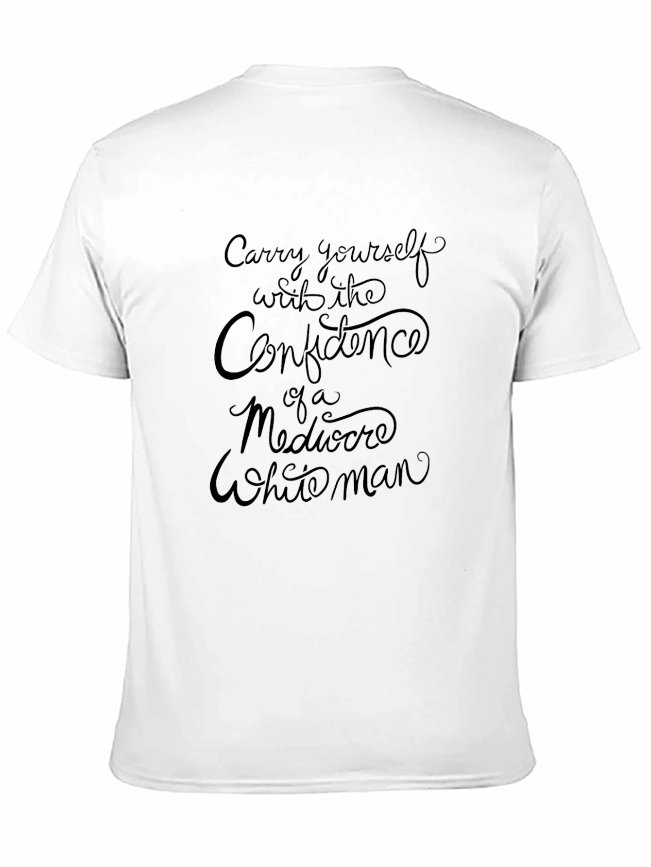 Black Confidence Slogan Black T-Shirt view 11