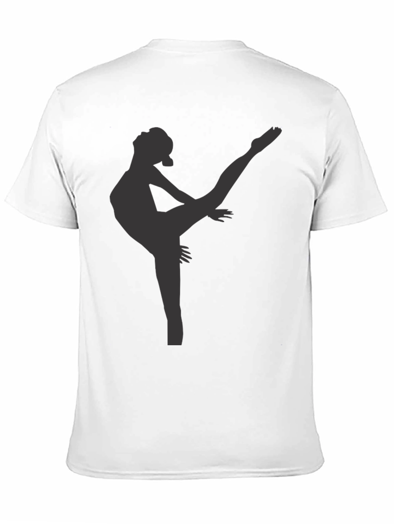 Black Dancer Silhouette Black T-Shirt view 11
