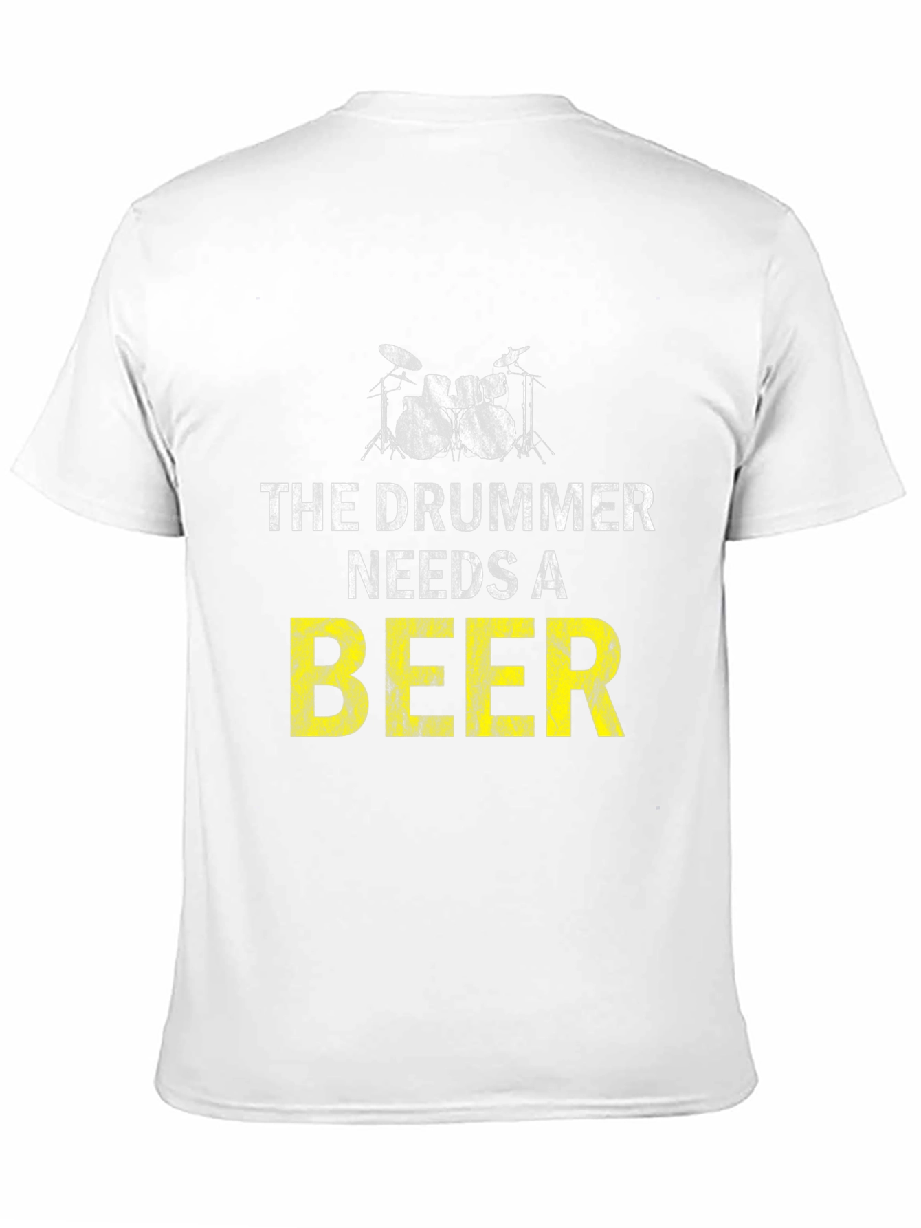 Black Drummer Needs Beer T-Shirt - Music Lover Tee view 11
