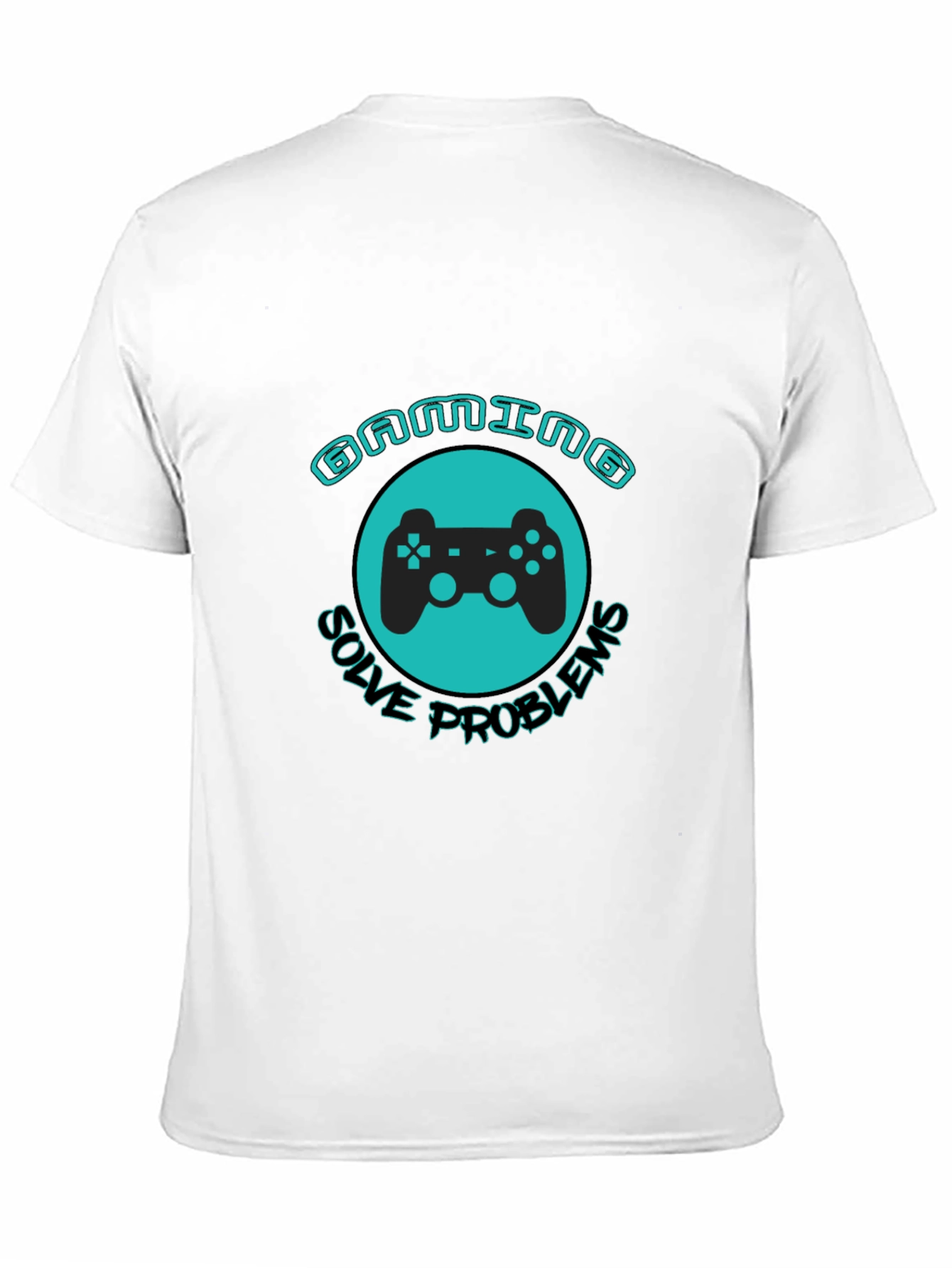 Black Gaming Solves Problems T-Shirt view 11