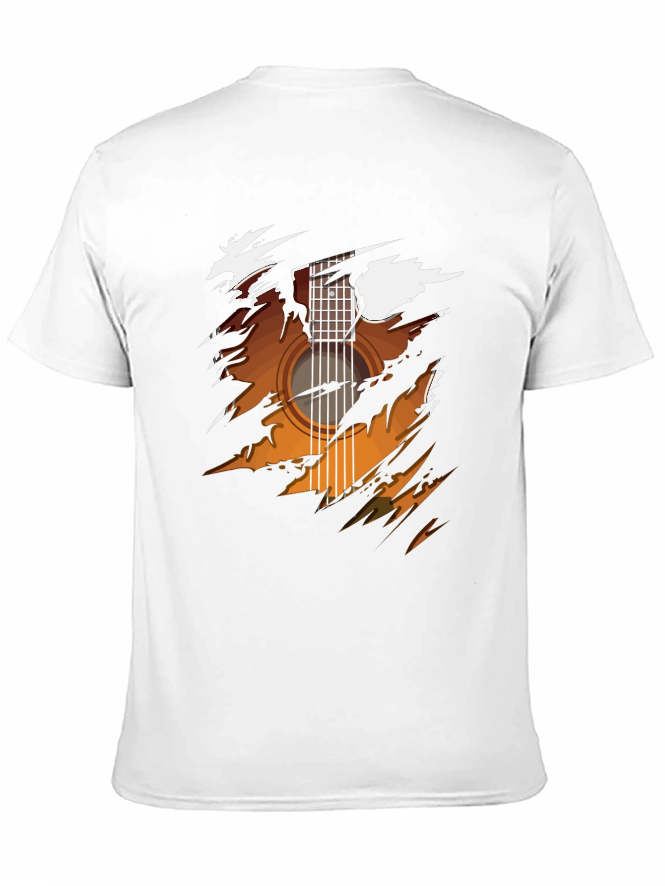Black Guitar Graphic Black T-Shirt - Music Lover Tee view 11