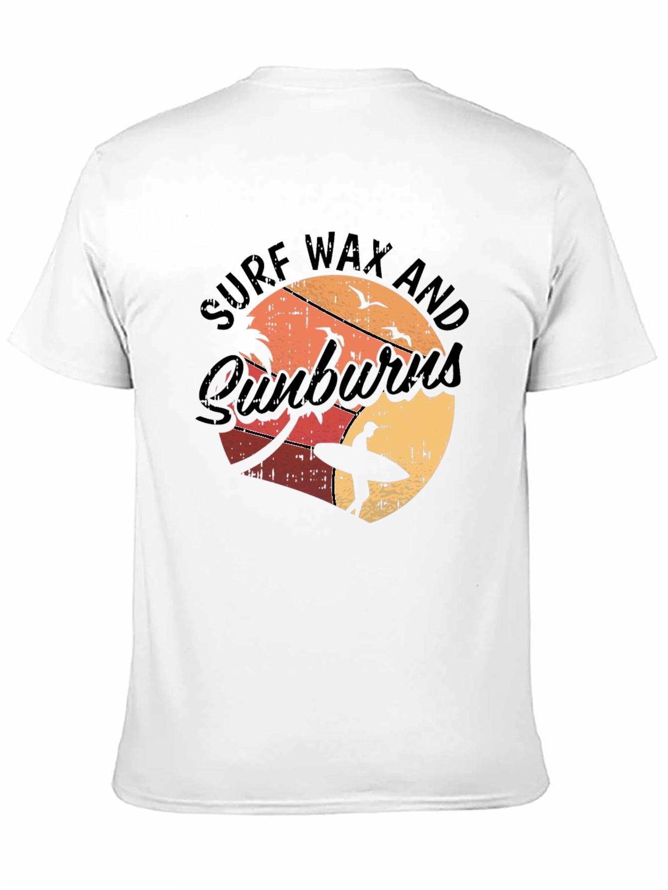 Black Surf Wax and Sunburns T-Shirt - Beach Vibes view 11