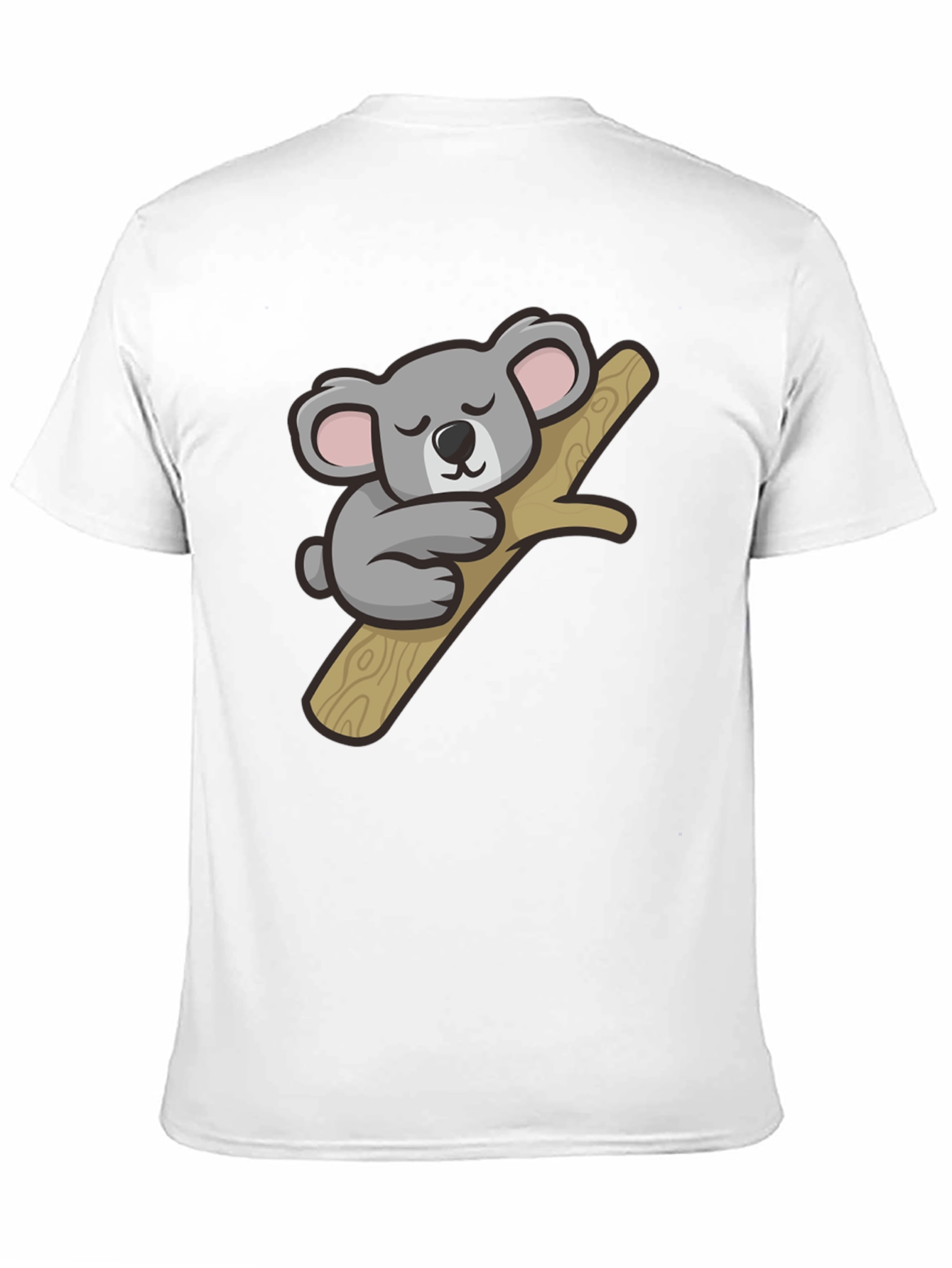 Black Cute Koala Graphic T-Shirt - Soft Cotton Tee view 11