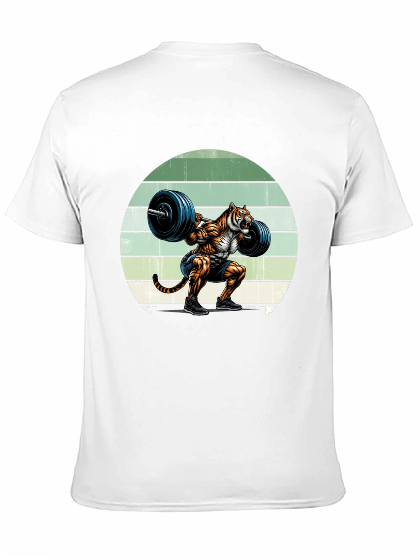 Black Tiger Barbell T-Shirt - Workout Apparel view 11