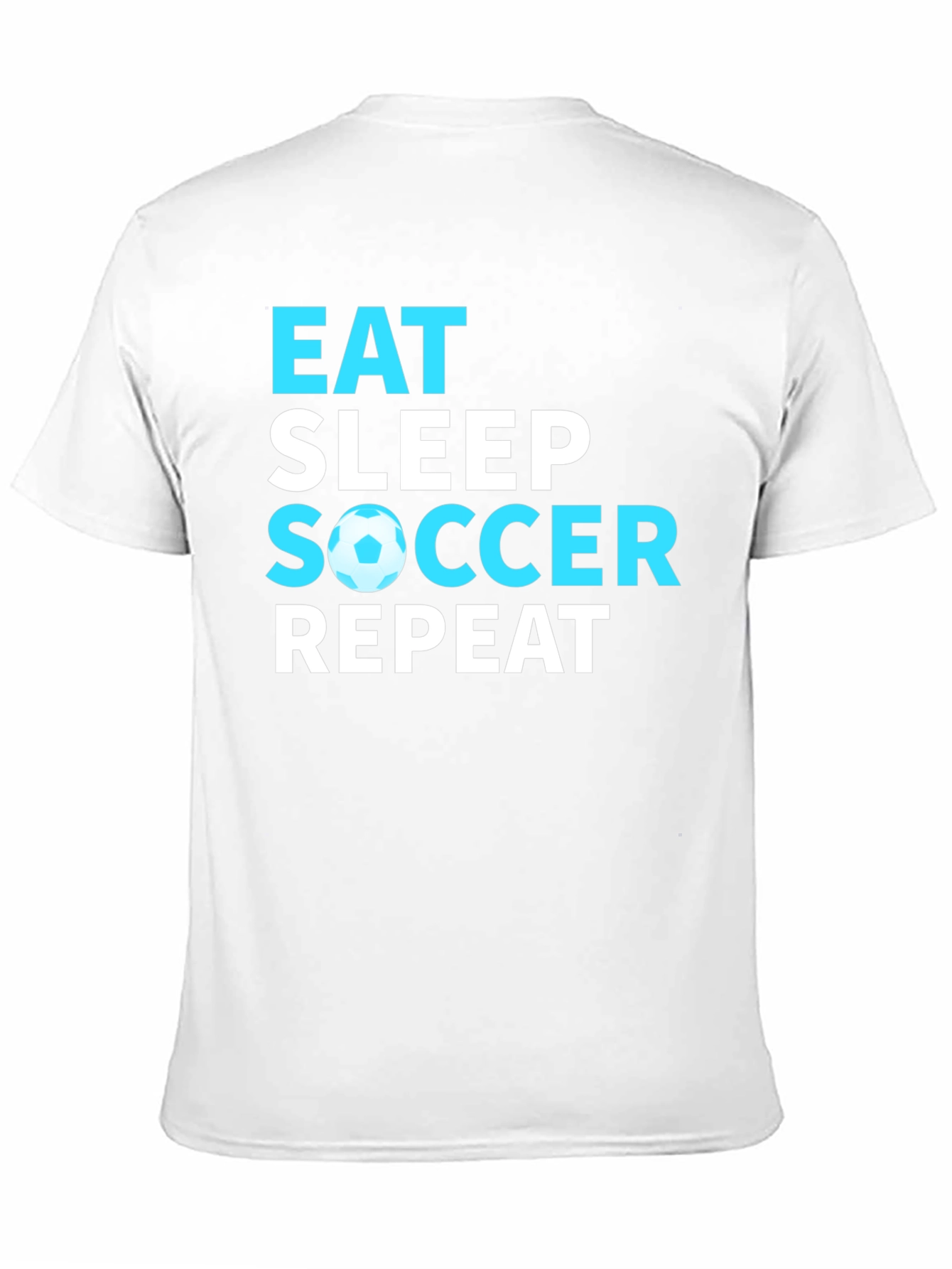 Black Eat Sleep Soccer Repeat Graphic T-Shirt view 11