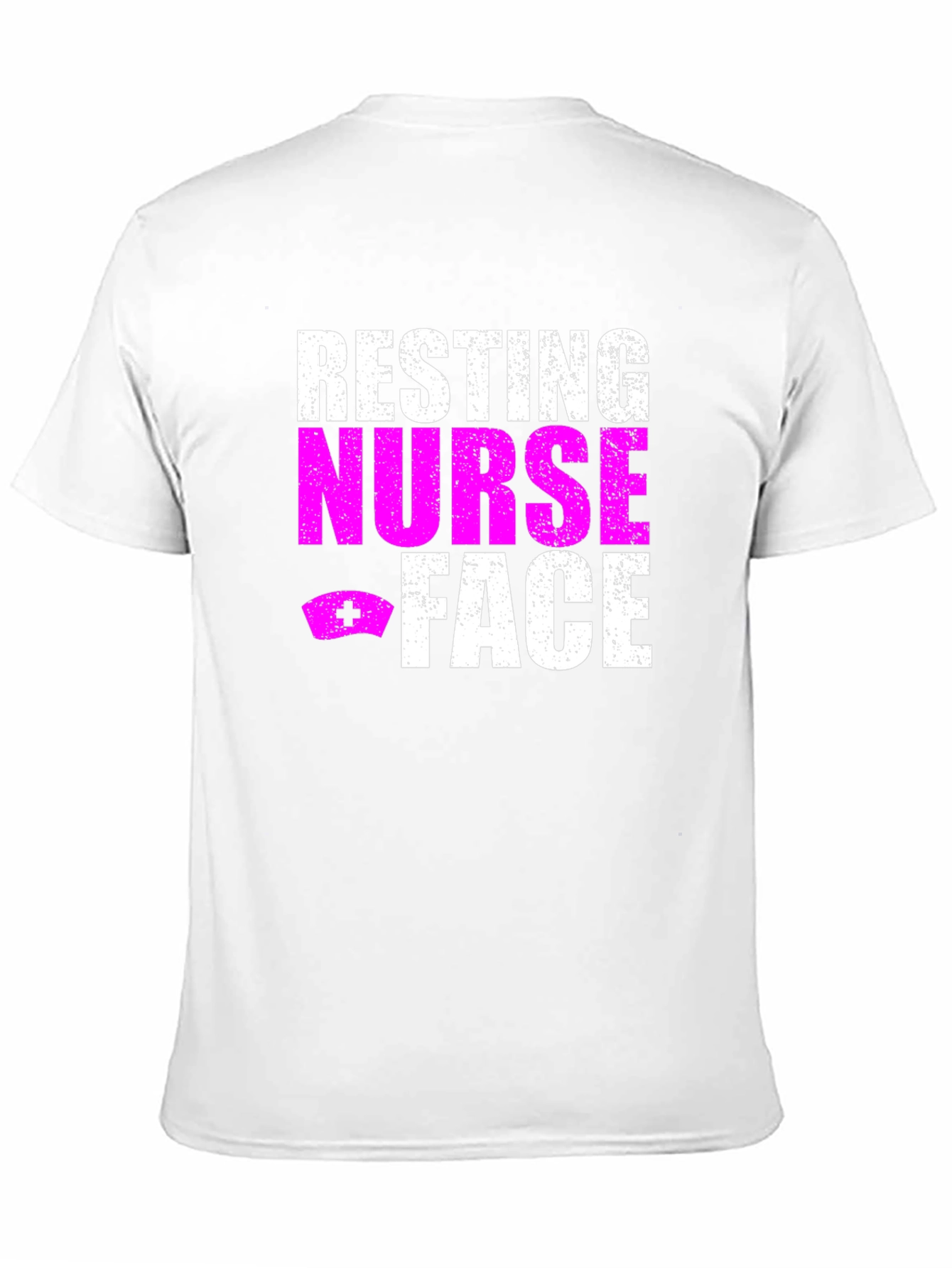 Black Resting Nurse Face Graphic T-Shirt view 11
