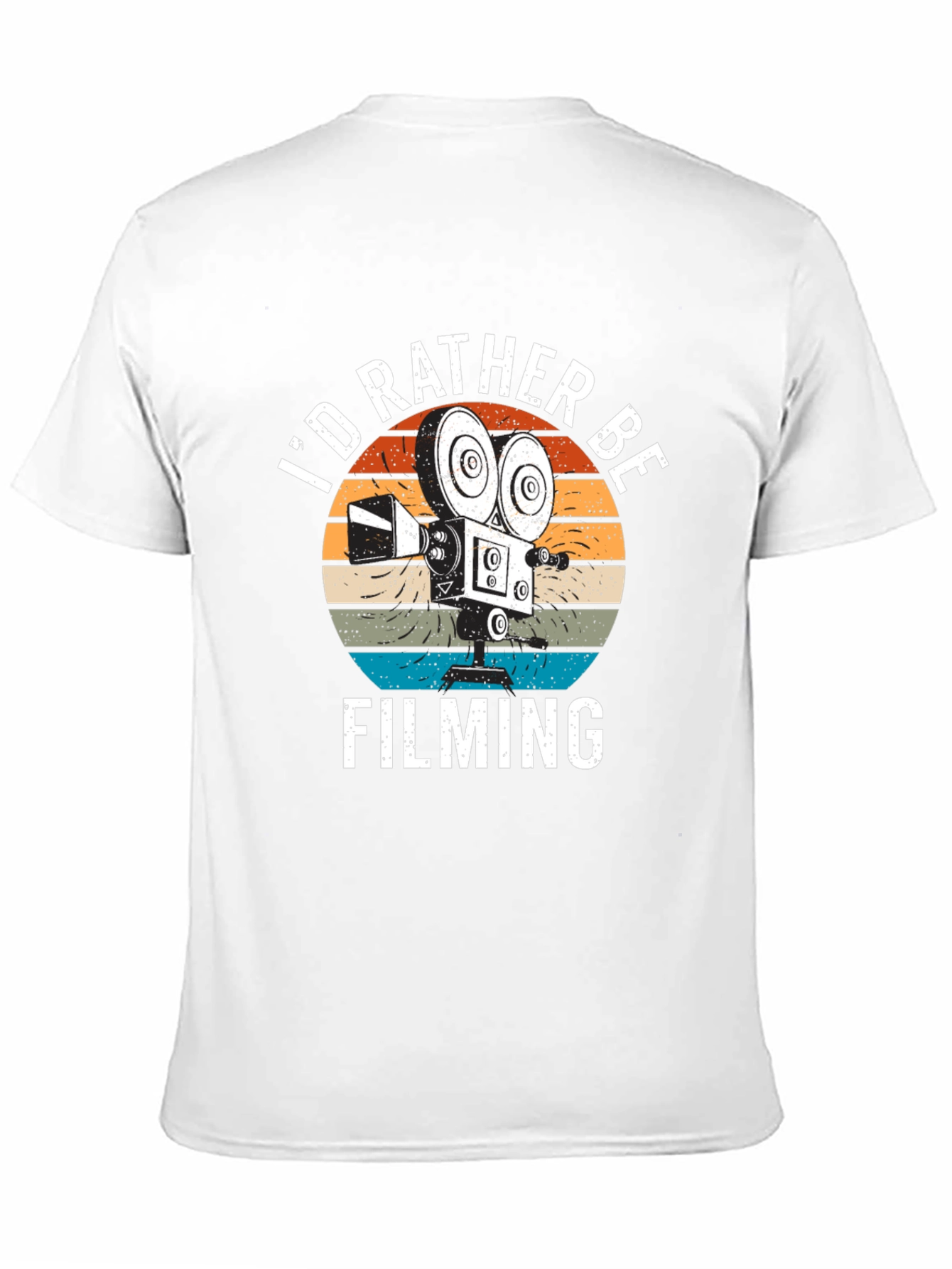 Black I'd Rather Be Filming T-Shirt | Movie Lover Gift view 11