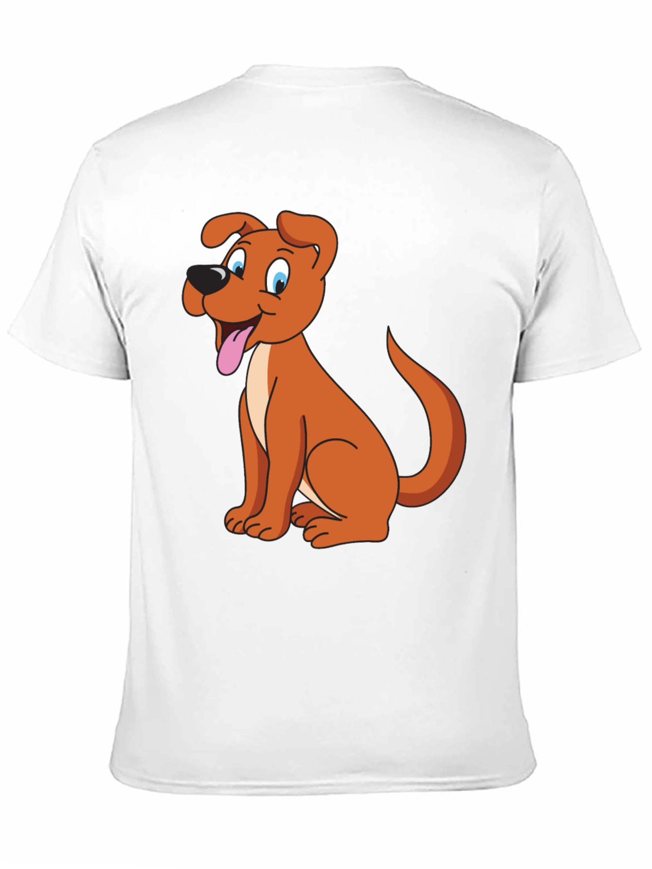 Black Cartoon Dog Graphic Tee - Black view 11