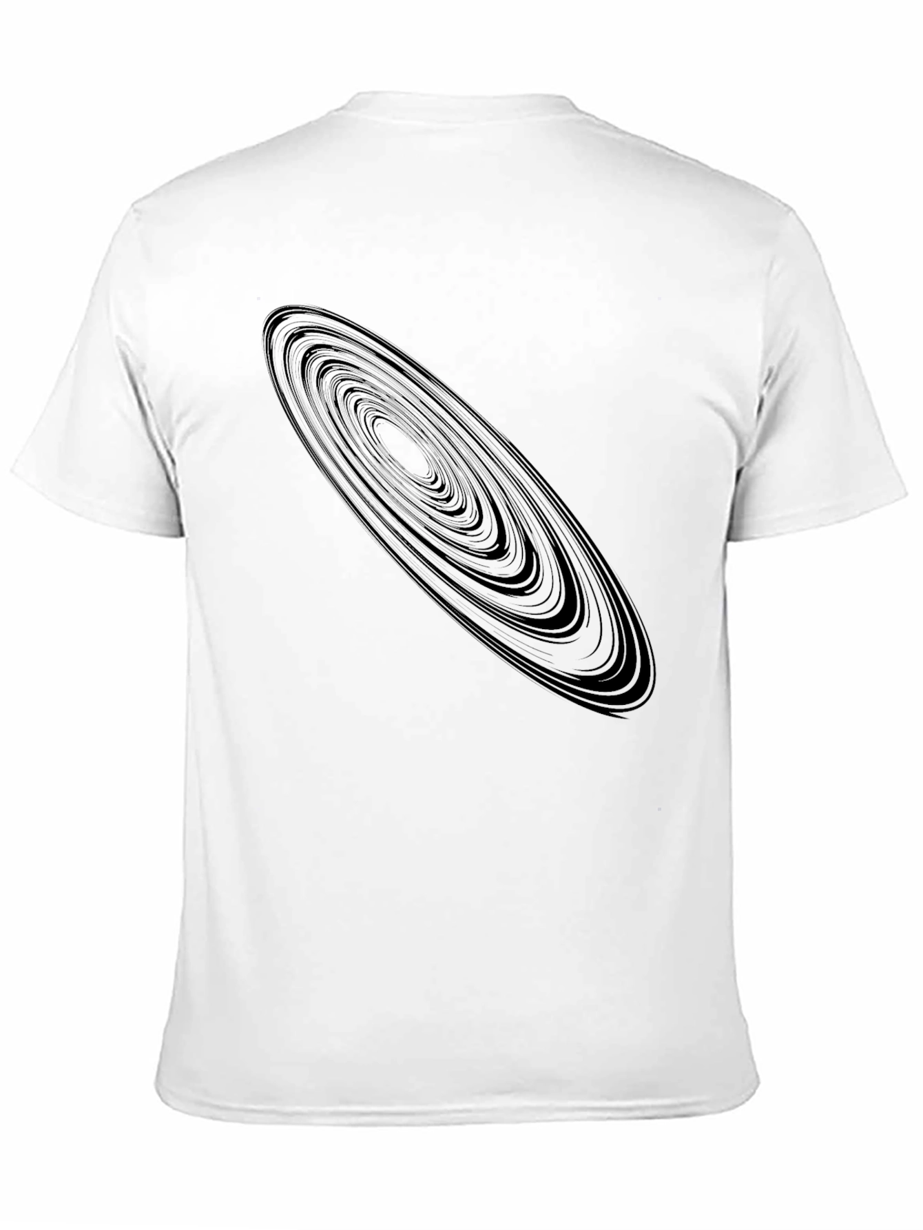 Black Saturn Rings Graphic Tee - Unique Space Design view 11