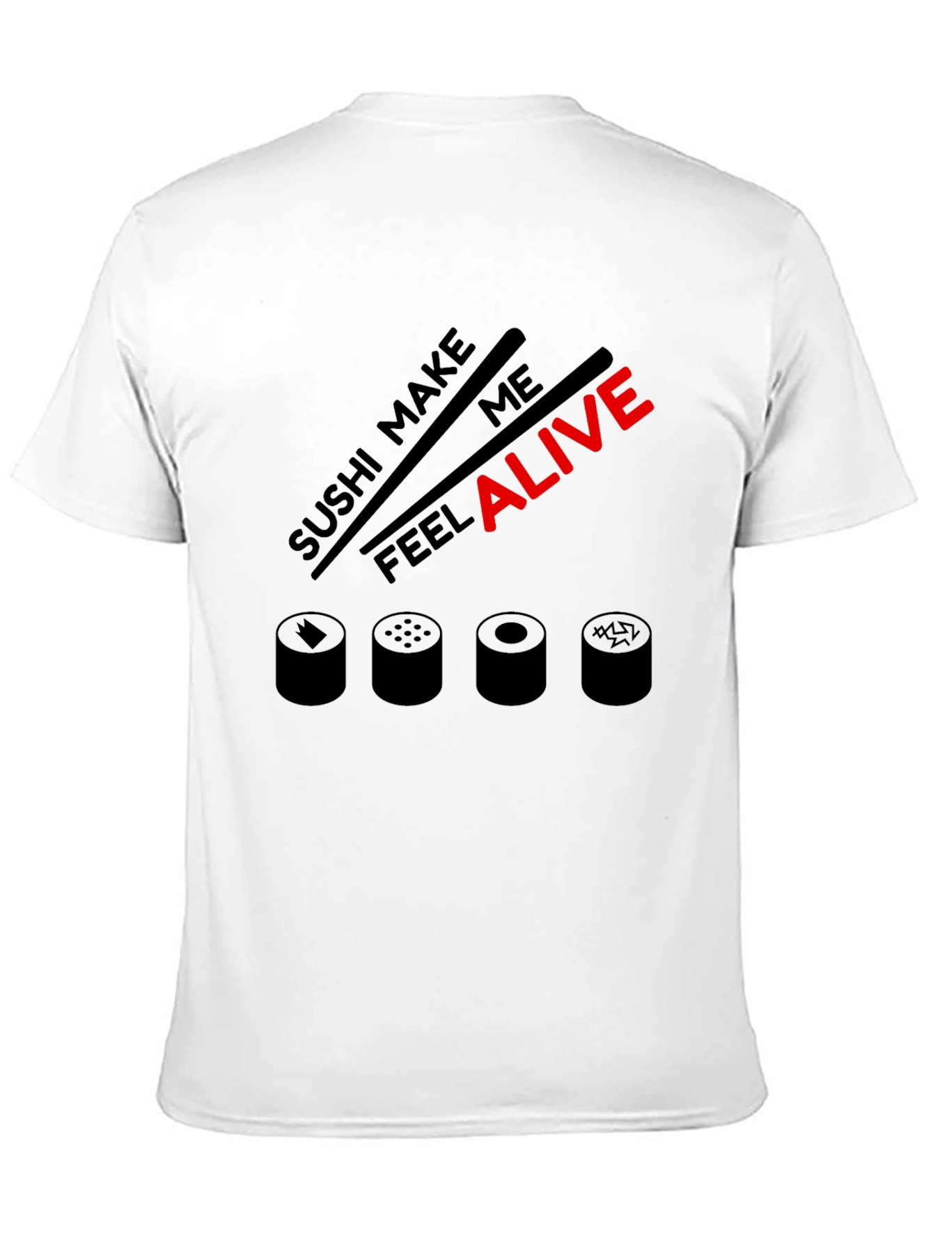 Black Sushi Lover Graphic Tee - Make Me Feel Alive view 11