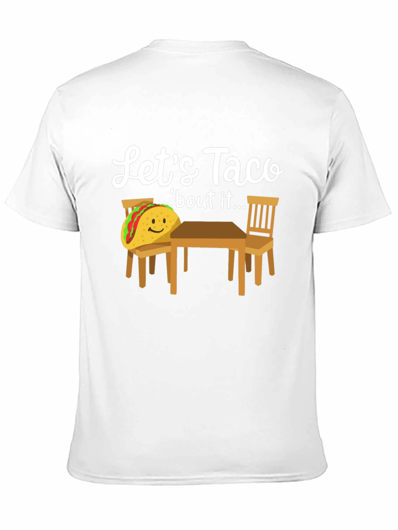 Black Let's Taco 'bout It T-Shirt view 11
