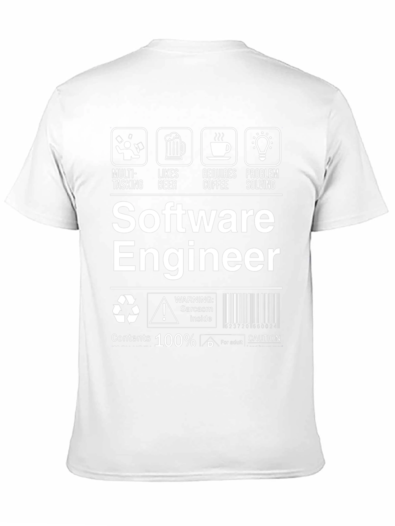 Black Software Engineer Humor T-Shirt view 11