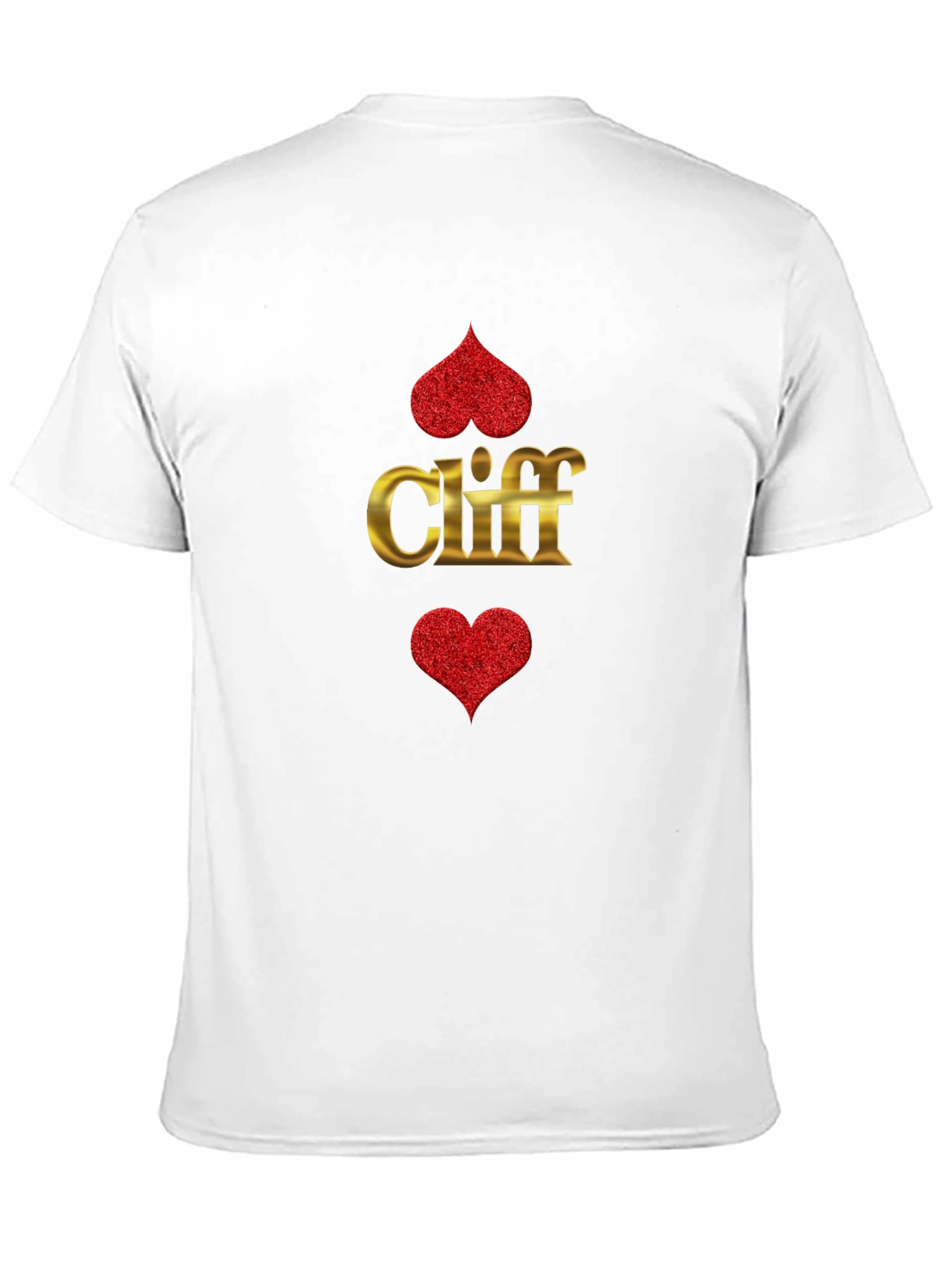 Black Cliff Heart Suit T-Shirt - Ace of Hearts Tee view 11