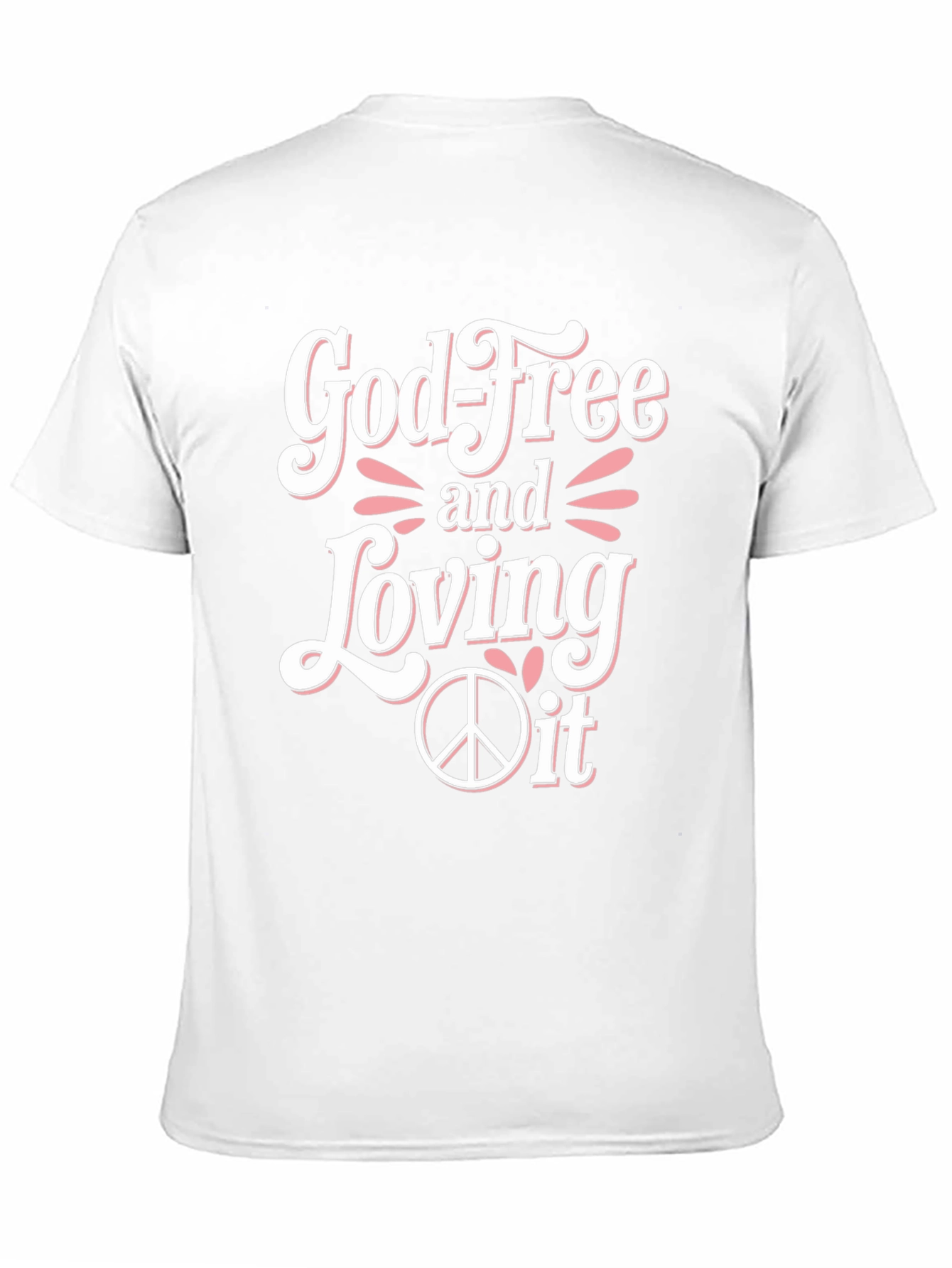 Black God-Free and Loving It T-Shirt view 11
