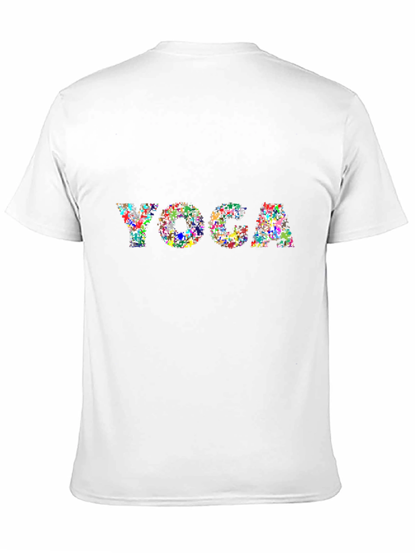 Black Colorful Yoga Tee - Relax in Style view 11