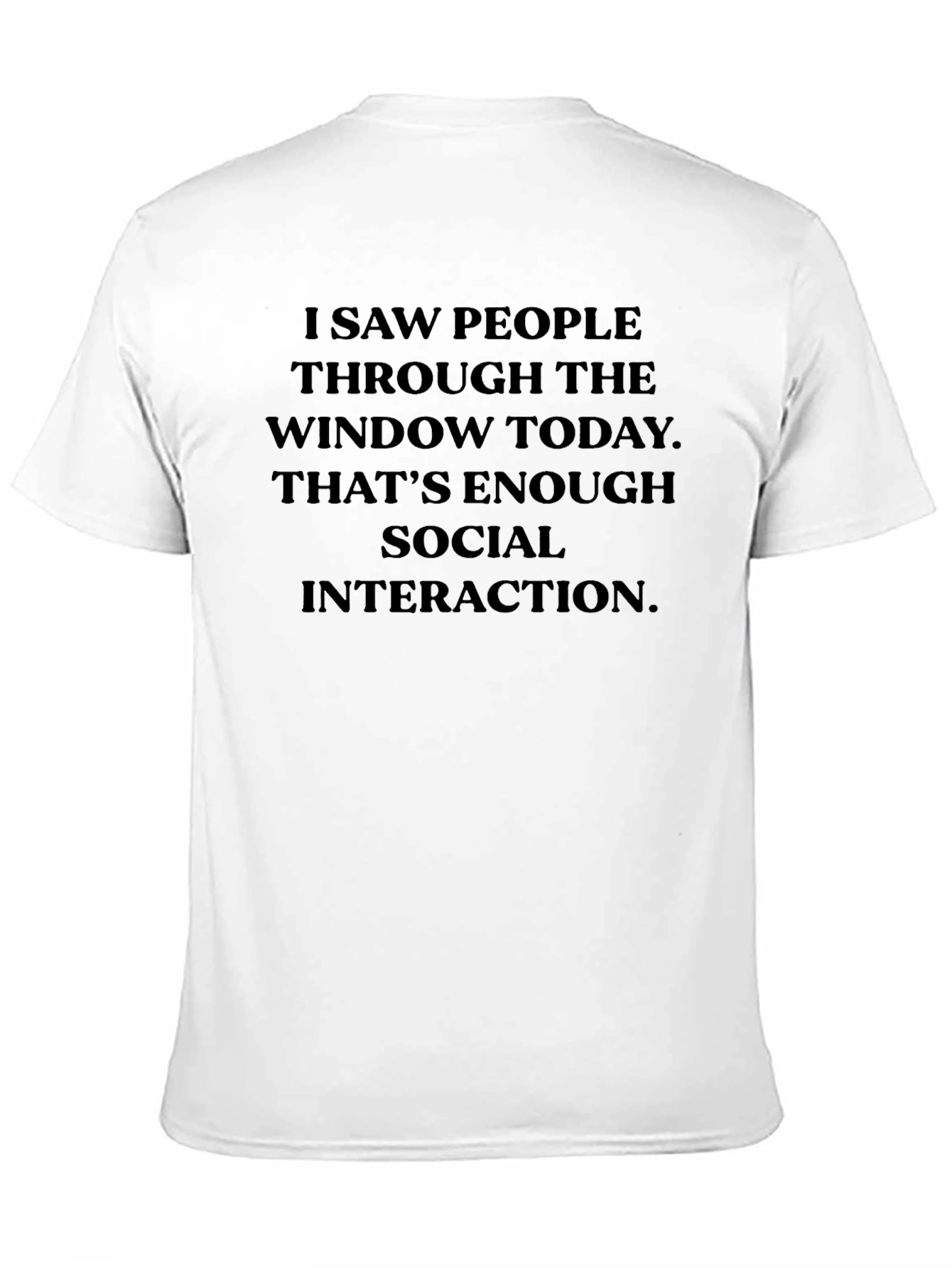 Black Introvert Social Interaction T-Shirt view 11