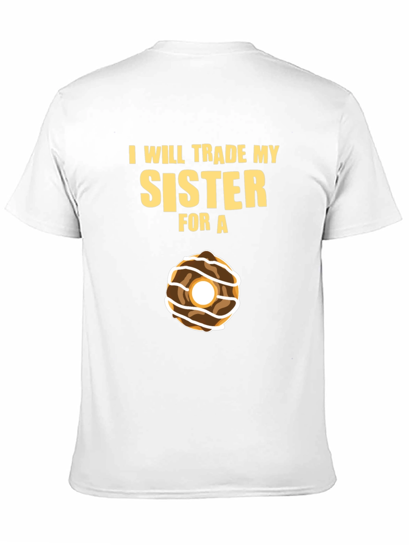 Black Trade My Sister for a Donut T-Shirt view 11