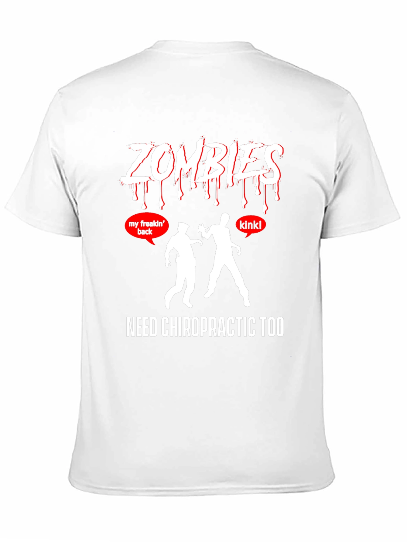 Black Zombies Need Chiropractic T-Shirt view 11