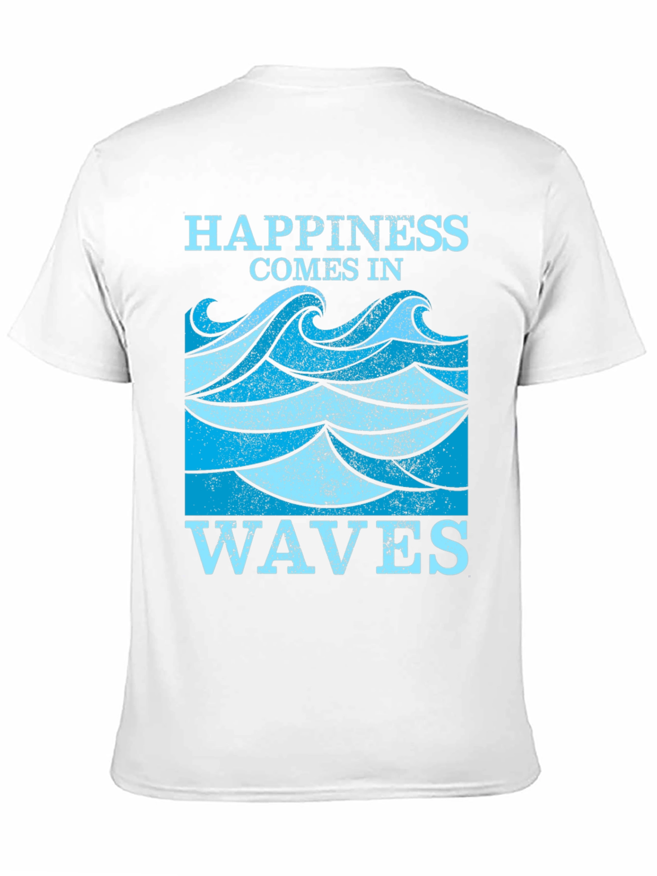 Black Happiness Comes in Waves Graphic Tee view 11