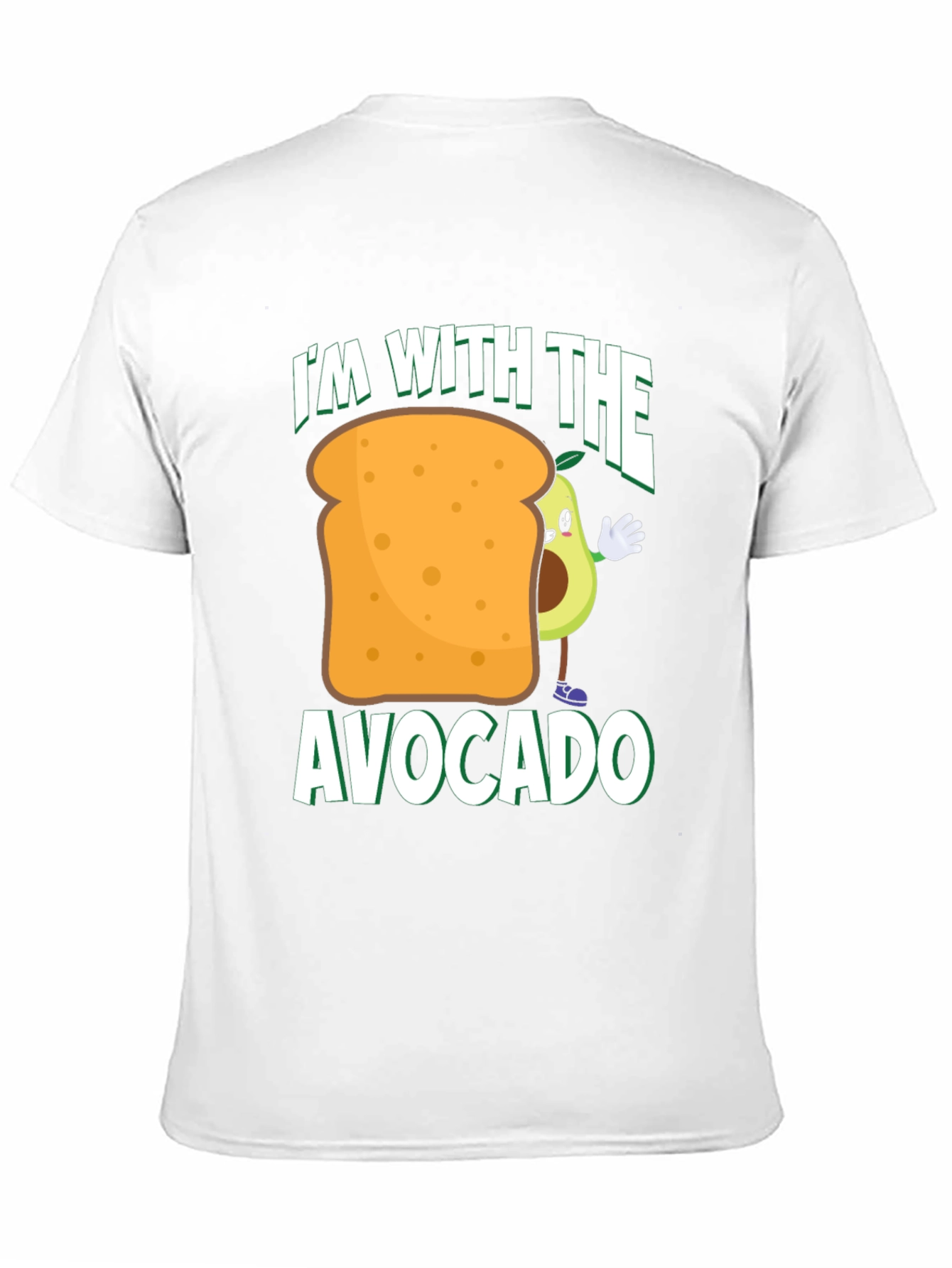 Black I'm With The Avocado T-Shirt Funny Toast Tee view 11