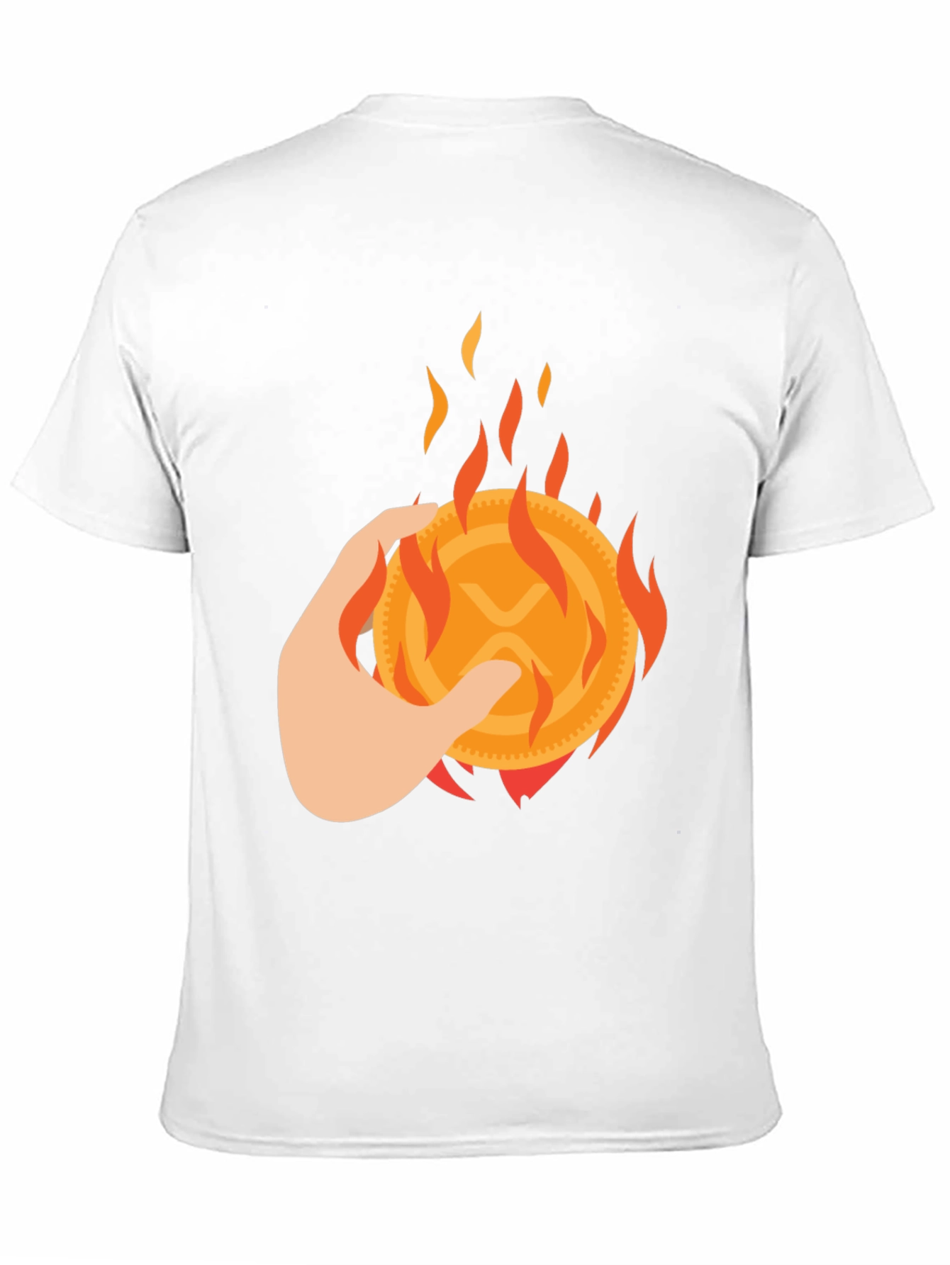 Black Burning XRP Crypto T-Shirt view 11