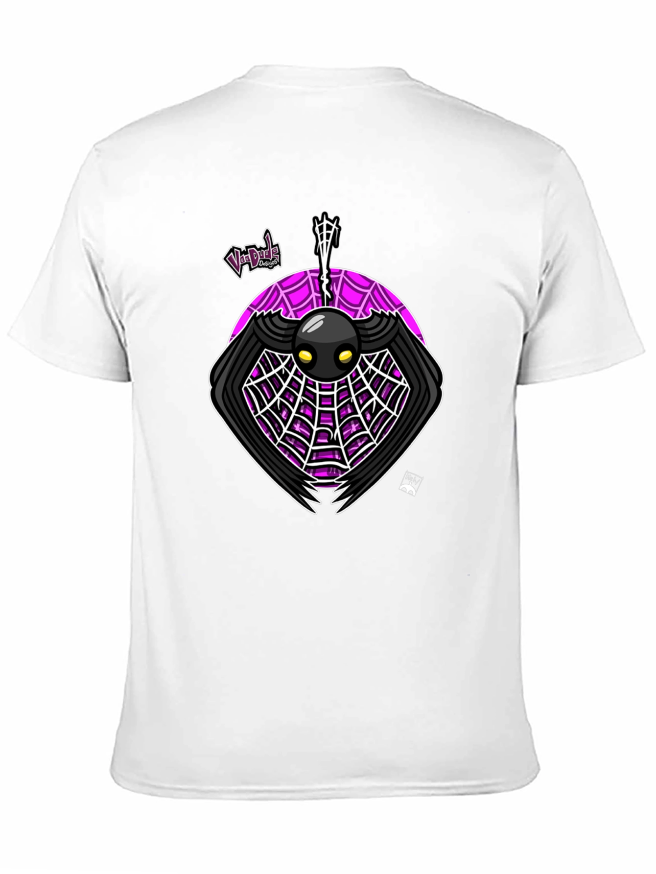 Black Spider Web Graphic Tee - Unique Design T-Shirt view 11