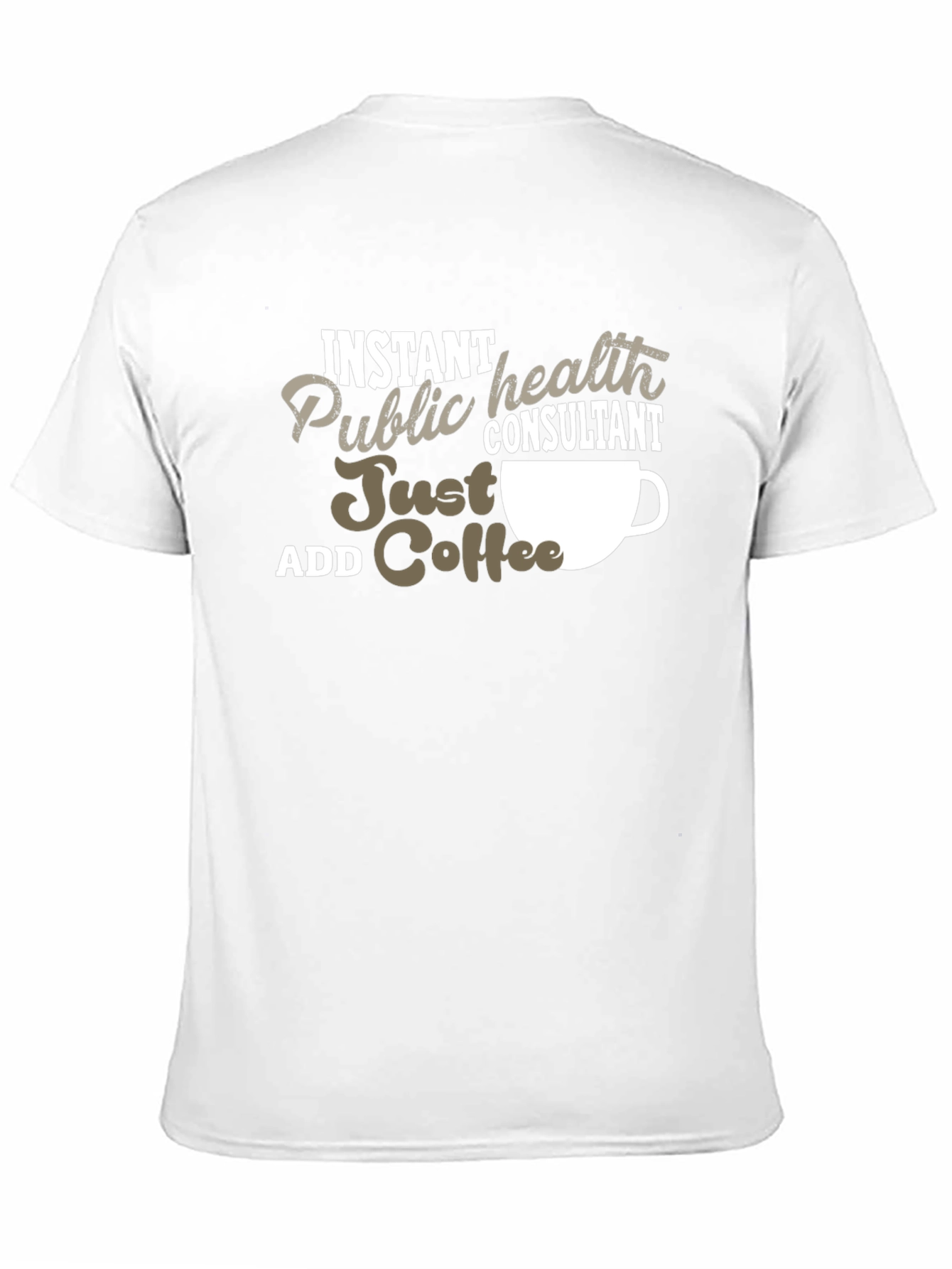 Black Instant Public Health Consultant Coffee T-Shirt view 11