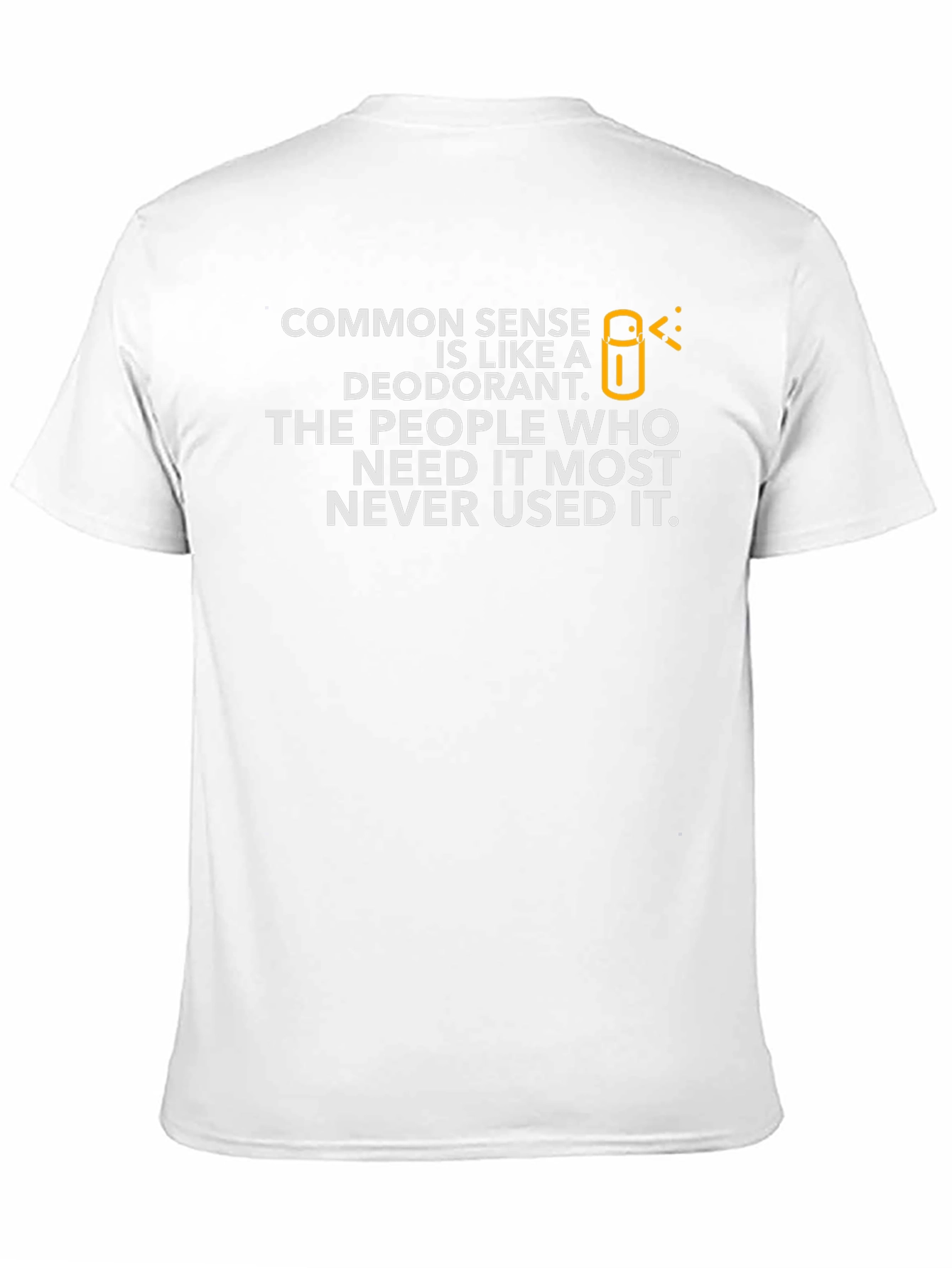 Black Common Sense Deodorant Graphic T-Shirt - Unisex view 11