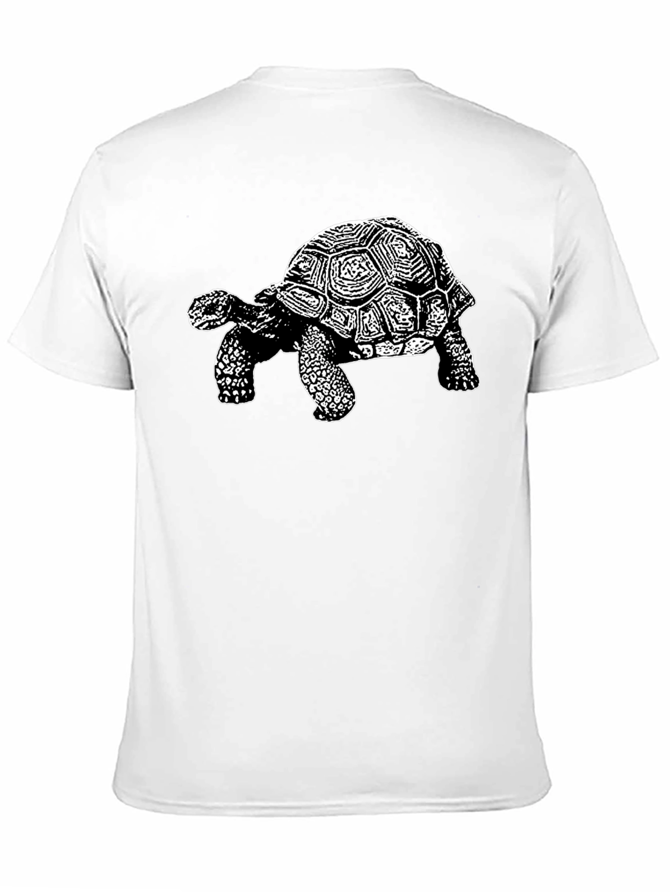 Black Tortoise Graphic Tee - Black Cotton T-Shirt view 11