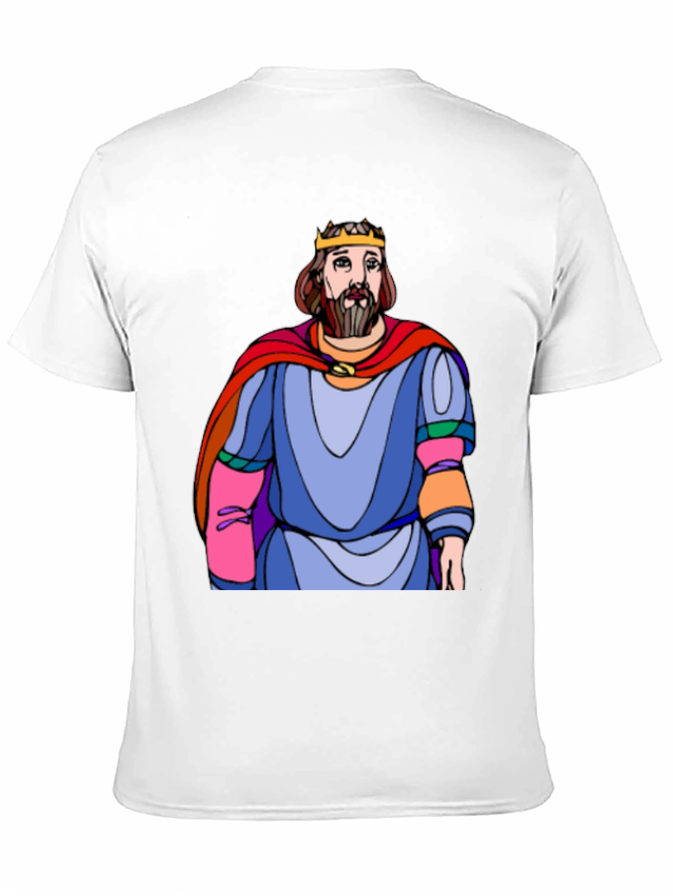 Black King Cartoon Graphic T-Shirt view 11