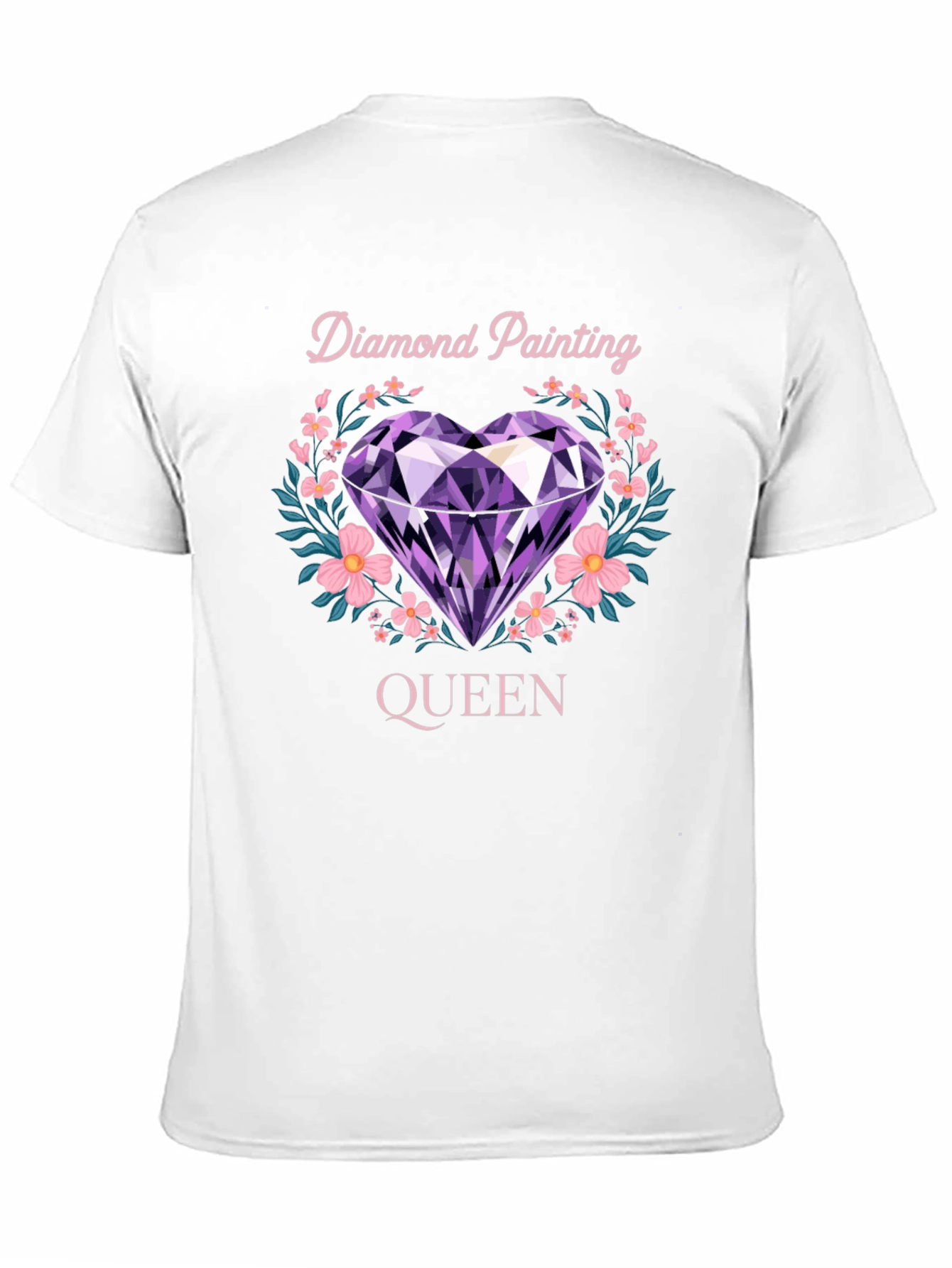 Black Diamond Painting Queen T-Shirt view 11
