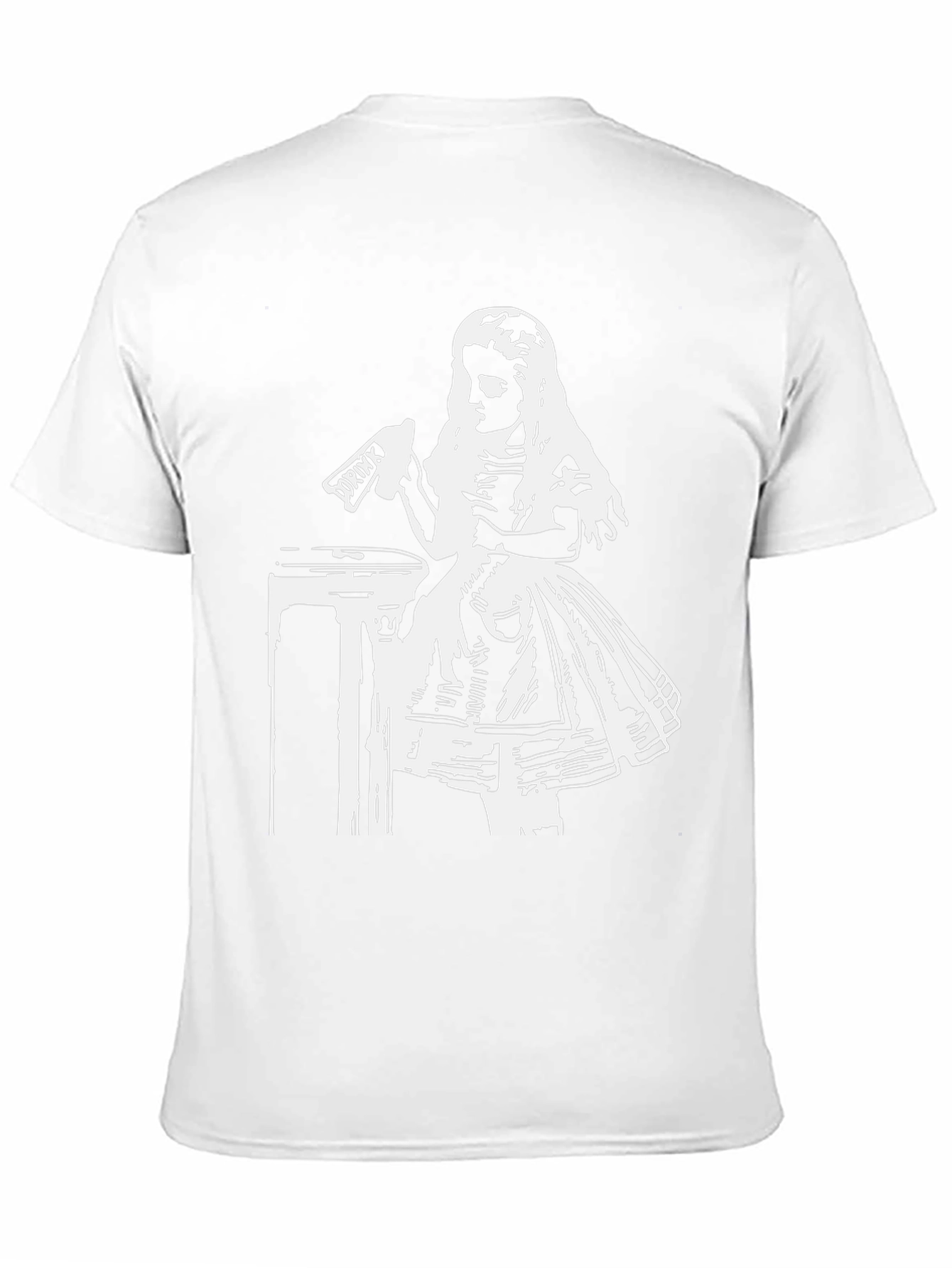 Black Alice in Wonderland Drink Me Graphic Tee view 11