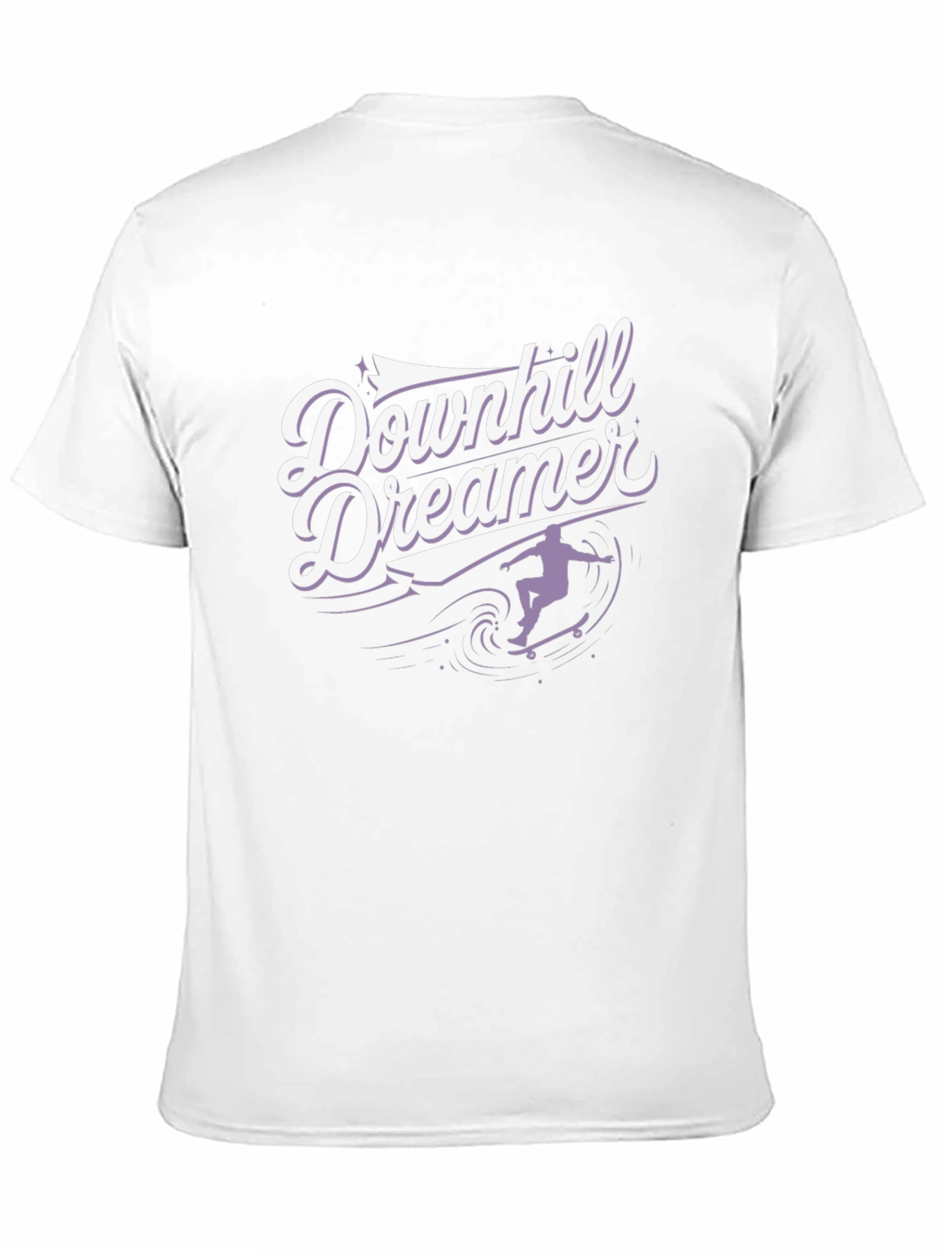 Black Downhill Dreamer Graphic T-Shirt - Skateboard Design view 11