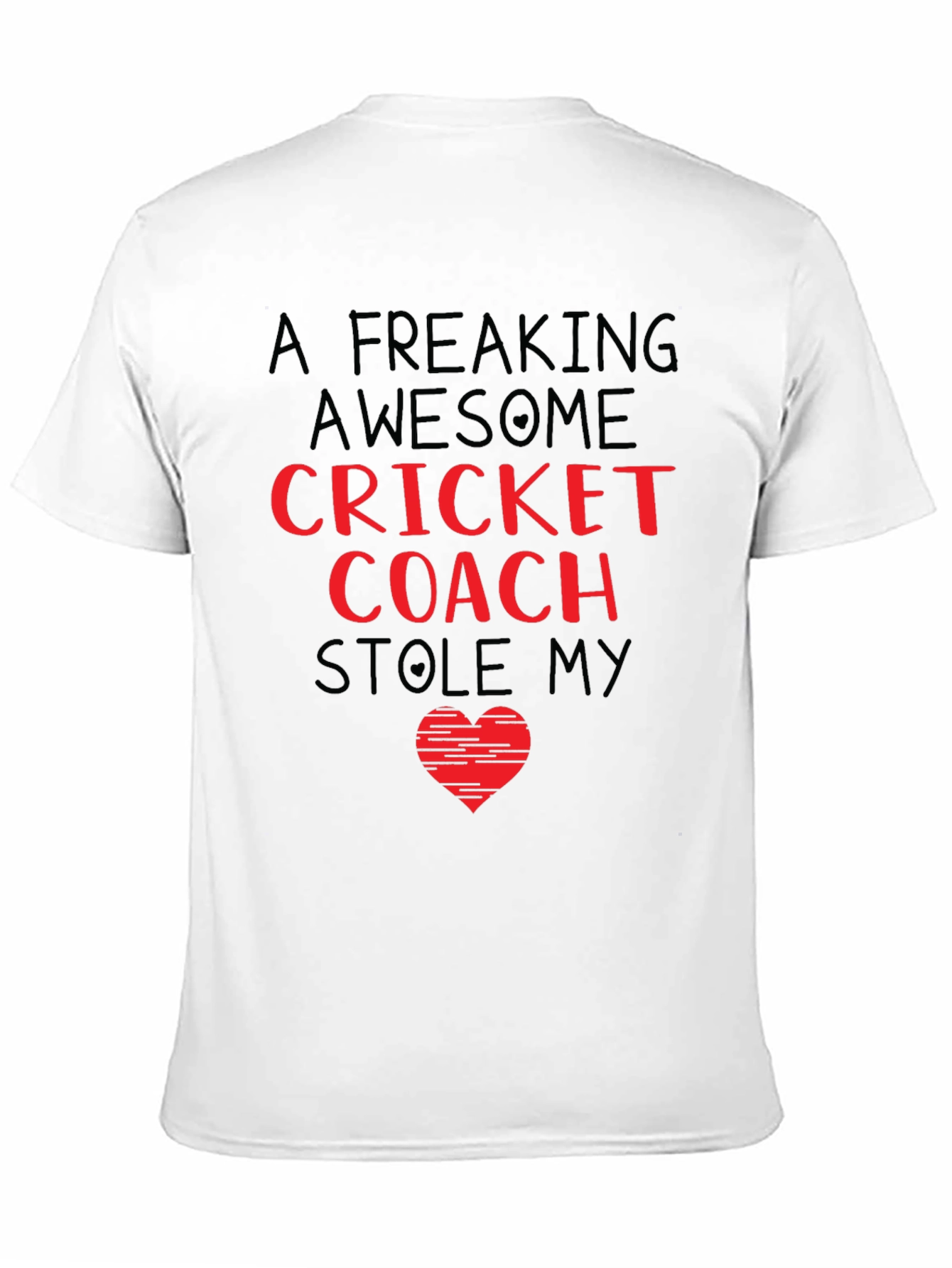 Black Awesome Cricket Coach Graphic Tee view 11