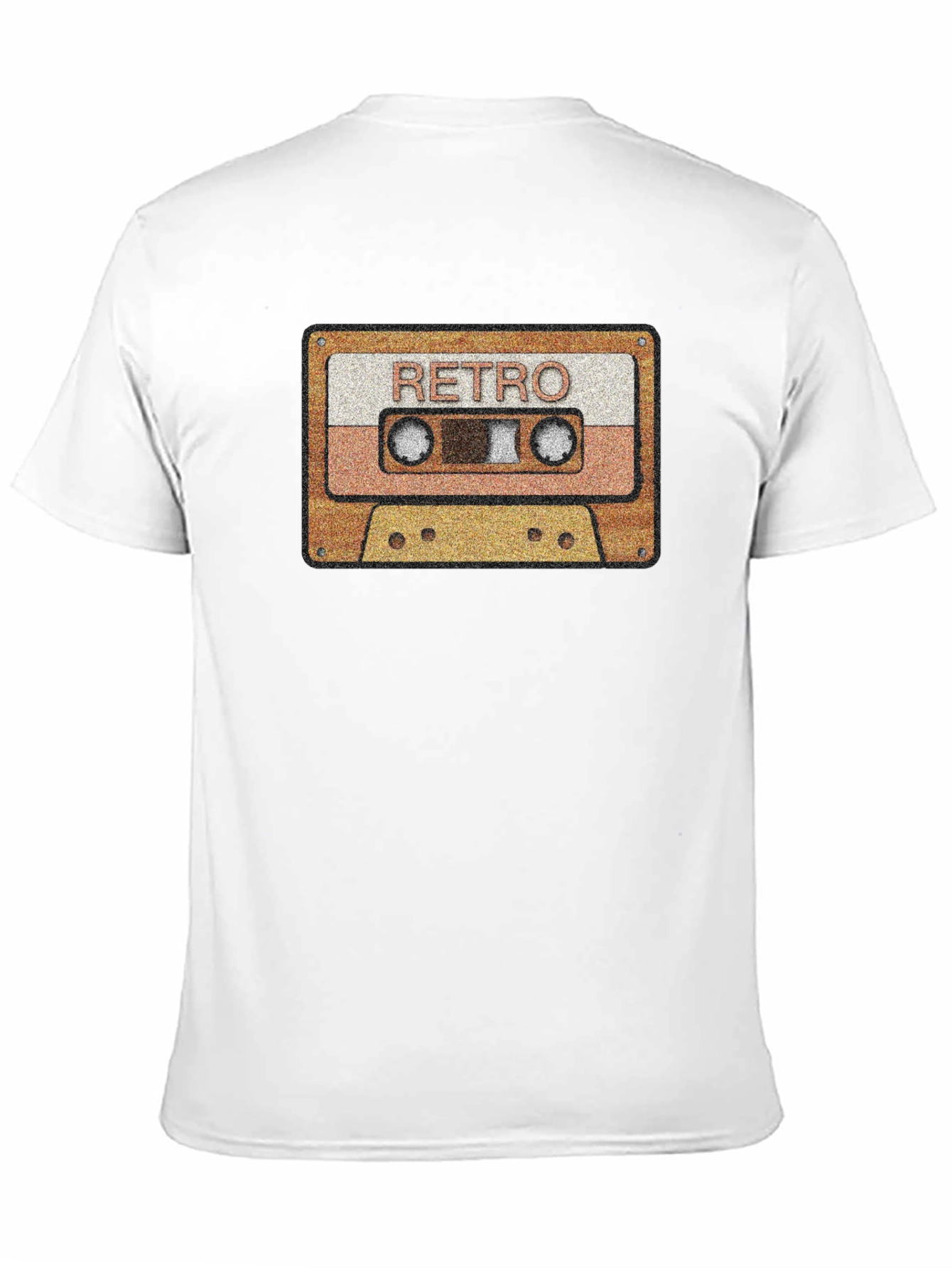 Black Retro Cassette Tape Graphic T-Shirt - Vintage Style Tee view 11